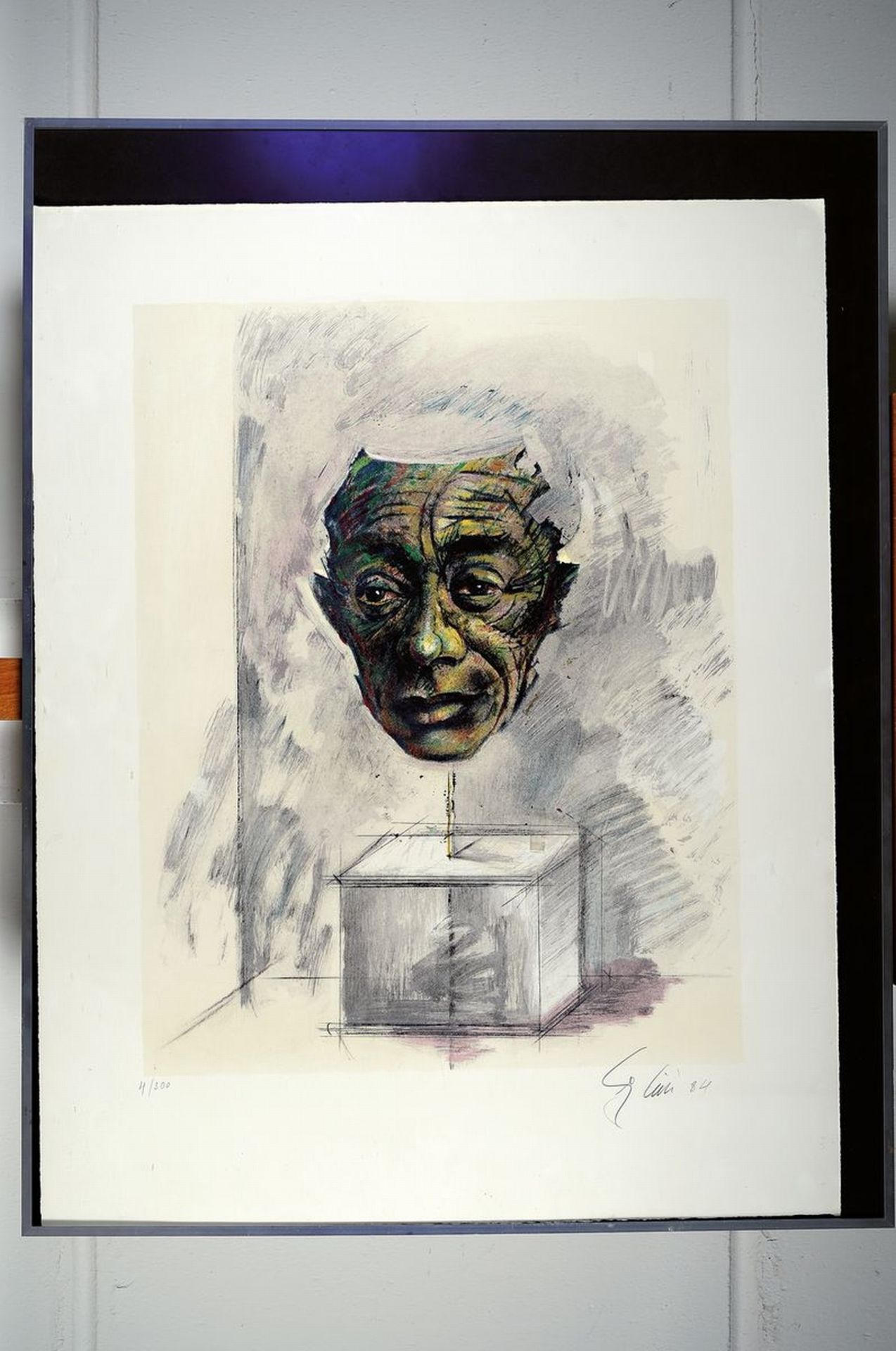 Enzo Cini, 1921-2002, Porträt Pablo Picasso, - Image 3 of 3