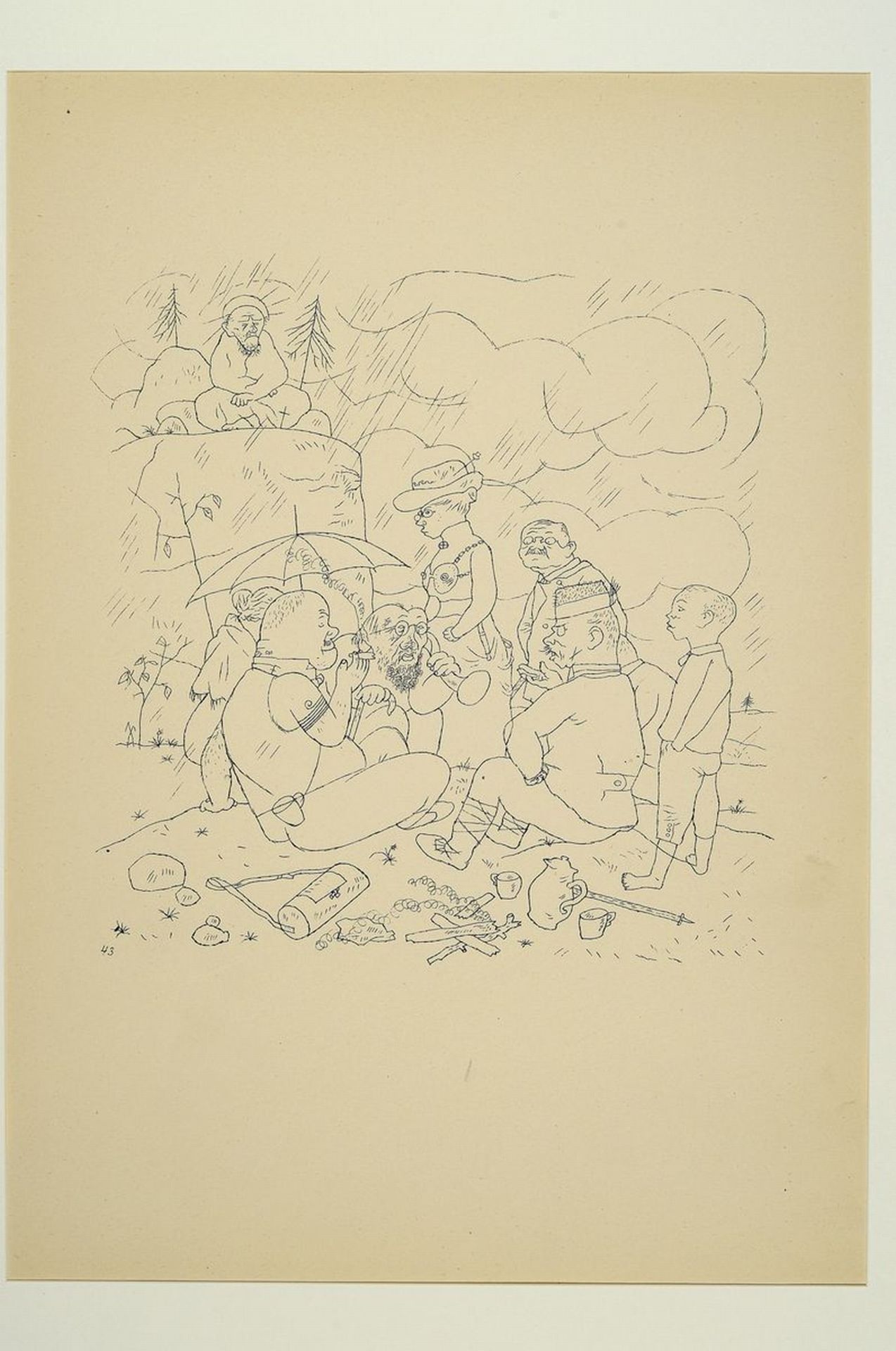 George Grosz, 1893-1959, Konvolut aus 4 Werken, - Image 4 of 5