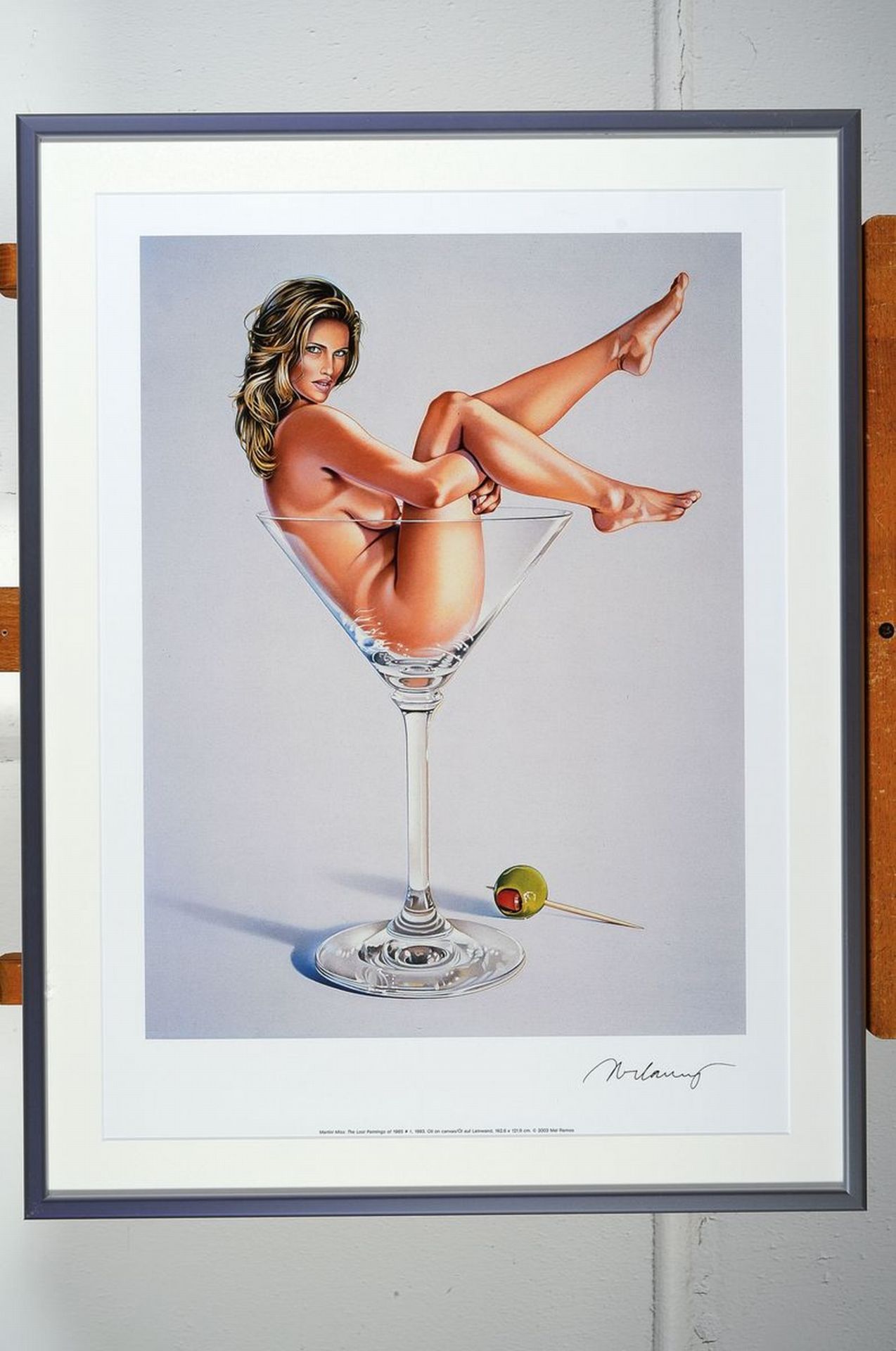 Mel Ramos, geb. 1935, 'Martini Miss, 1993', Kunstdruck - Image 3 of 3