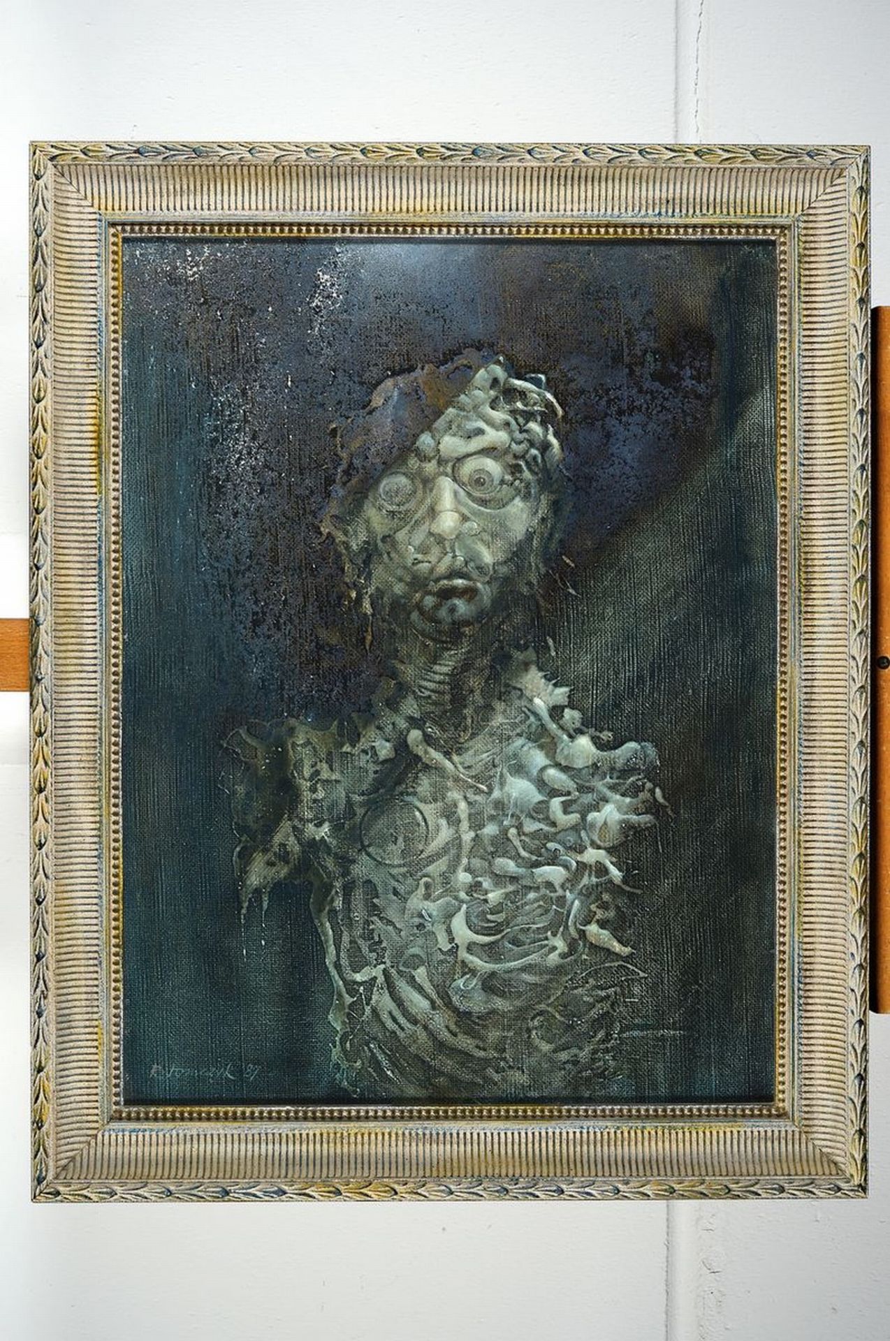 Ryszard Tomczyk, geb. 1931 Polen, 'Porträt', Acryl/Lwd, - Image 4 of 4