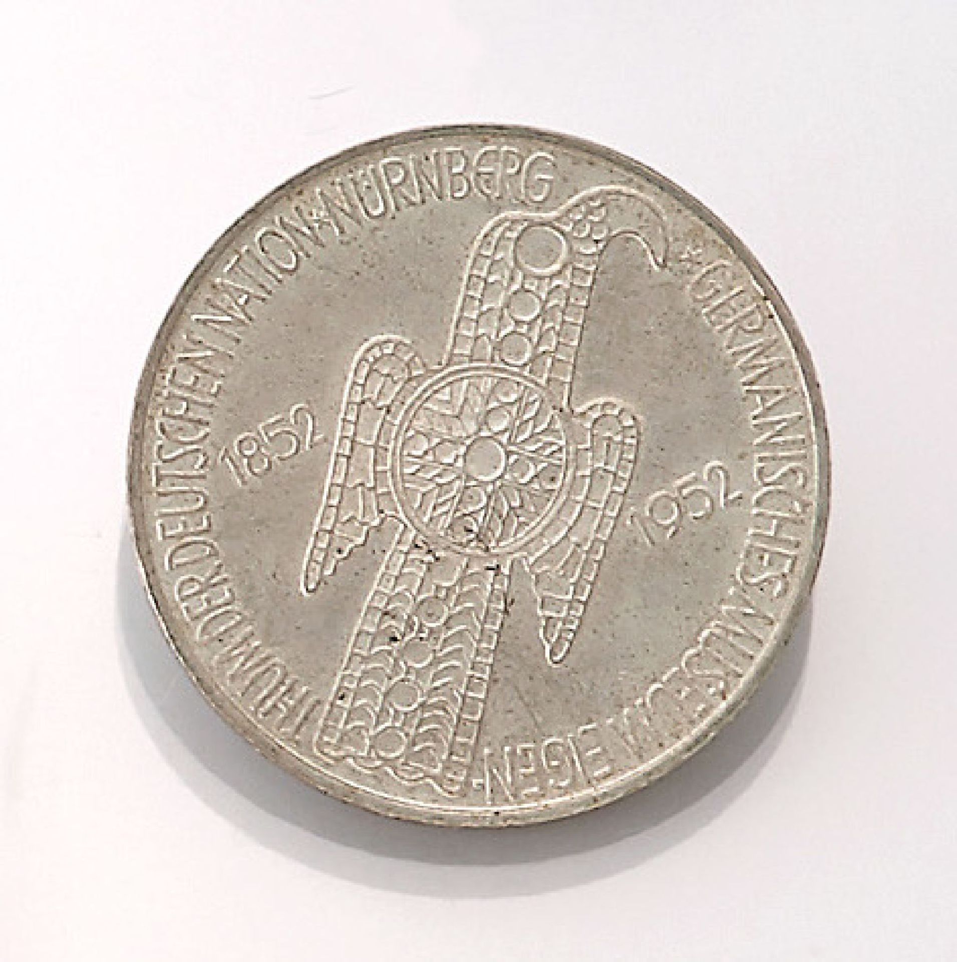 Silbermünze, 5 Mark, Deutschland, 1952, Germanisches