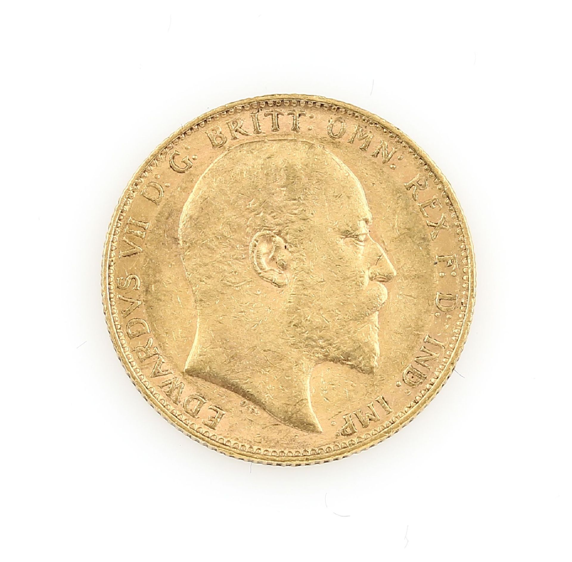 Goldmünze, Sovereign, Großbritannien, 1904, Edward VII.,