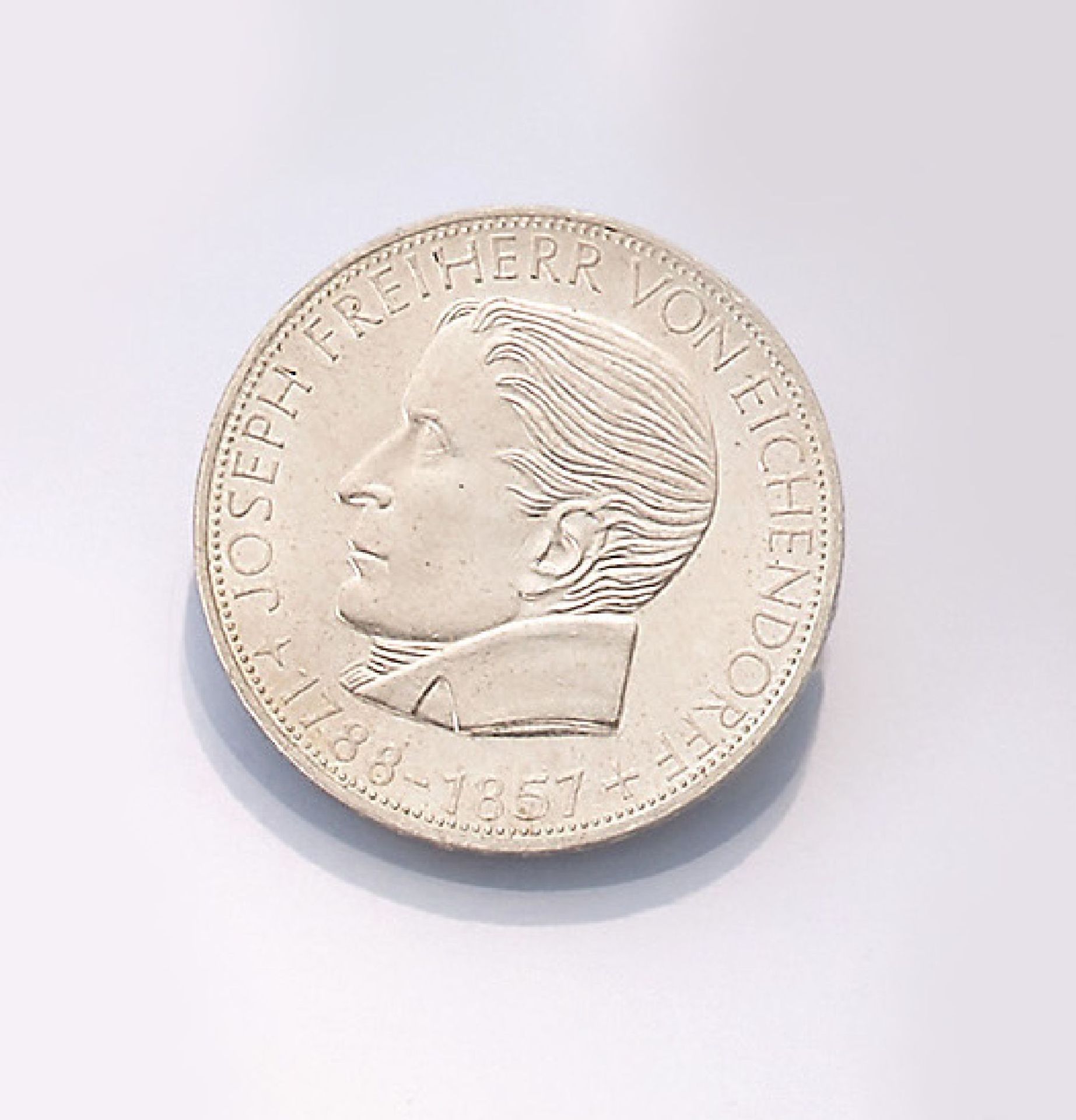 Silbermünze, 5 Mark, Deutschland, 1957, Freiherr von