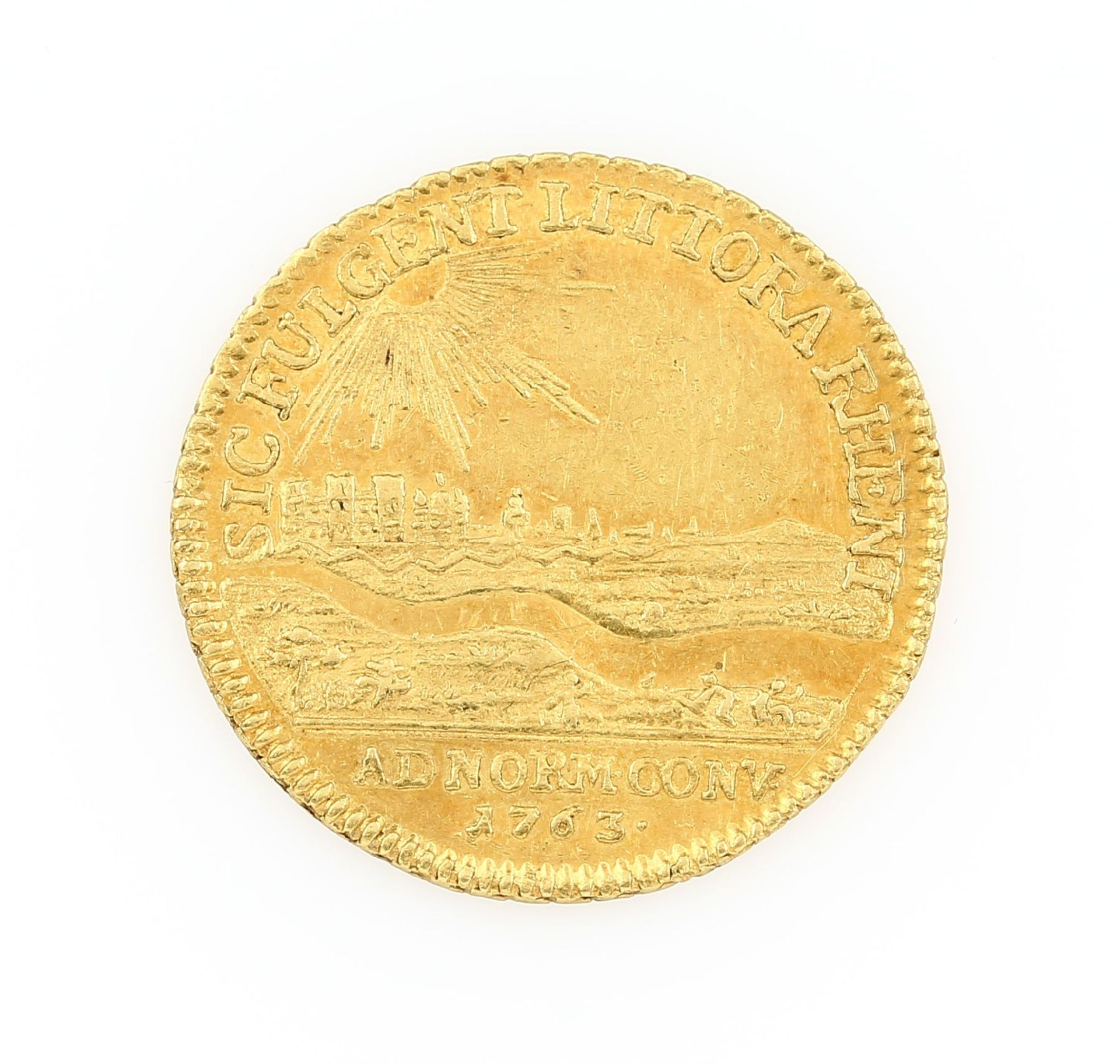 Goldmünze, 1 Dukat, Kurpfalz, 1763, Karl Theodor, aus