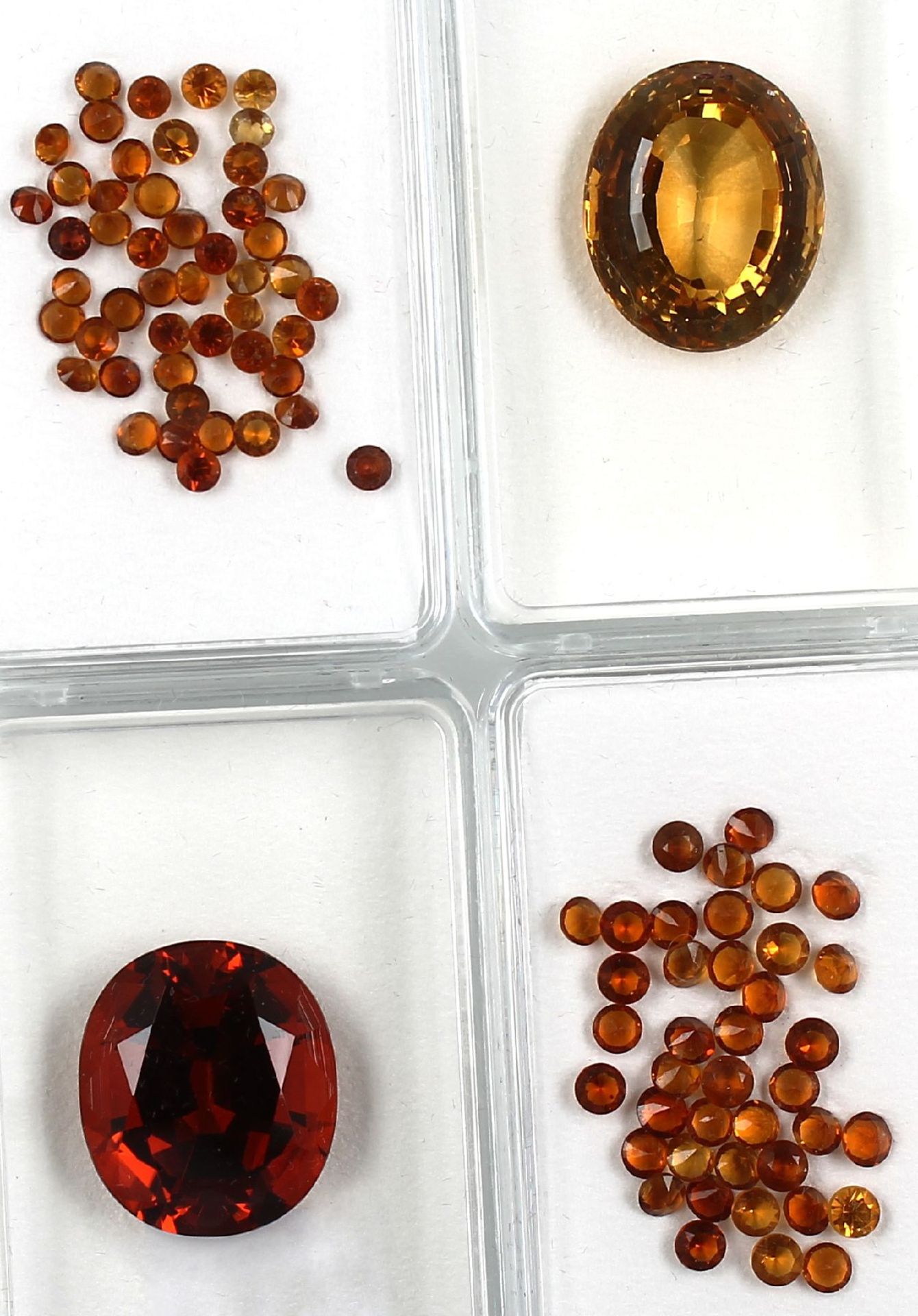 Lot lose Citrine, zus. ca. 100.2 ct, versch. Größen und