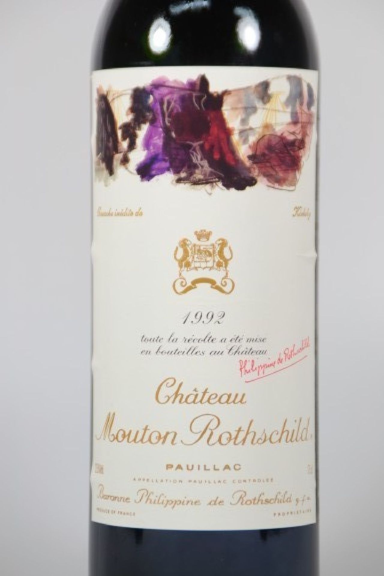 1 Flasche Chateau Mouton Rothschild 1992, Pauillac, - Image 2 of 2