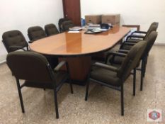 Oval Conference Table and Chairs