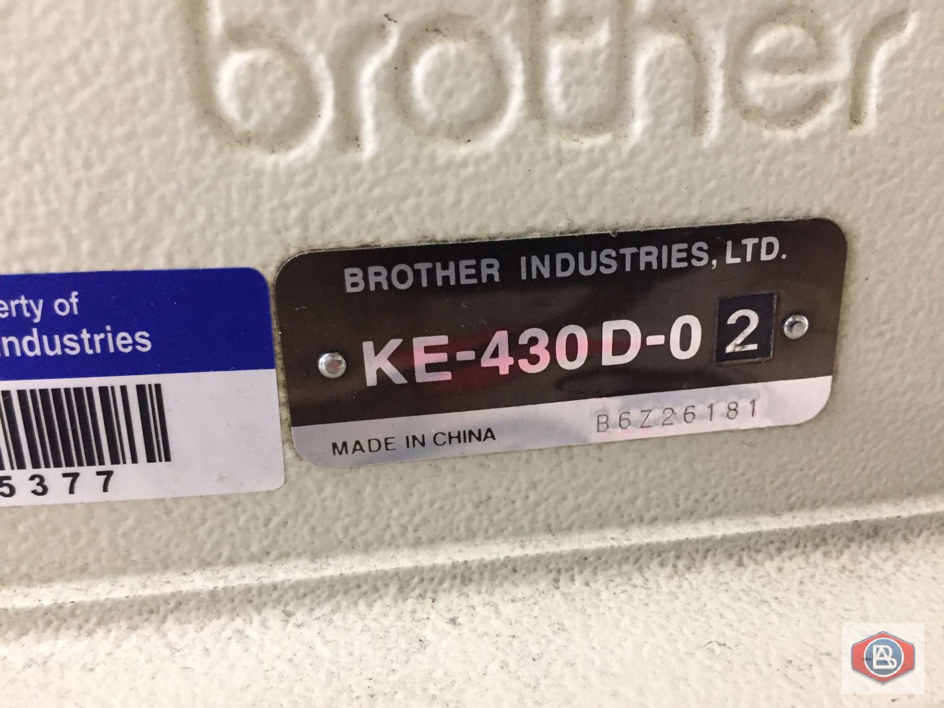 Brother Mod. KE-430D-02 Bar Tack - Image 5 of 6
