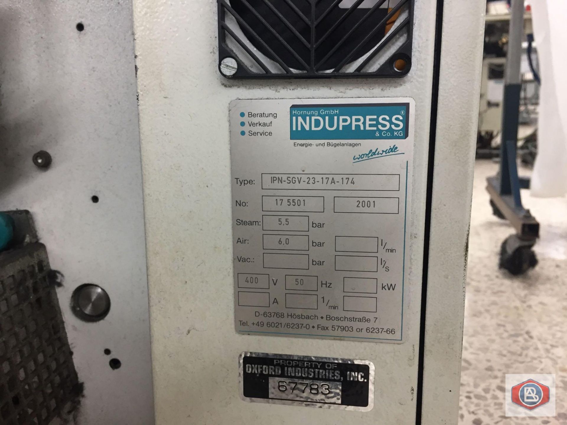 Indupress Mod. IPN-SGV-23-17A Garment Press - Image 5 of 6