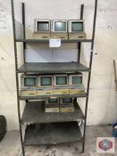 Console Monitors with Metal Rack