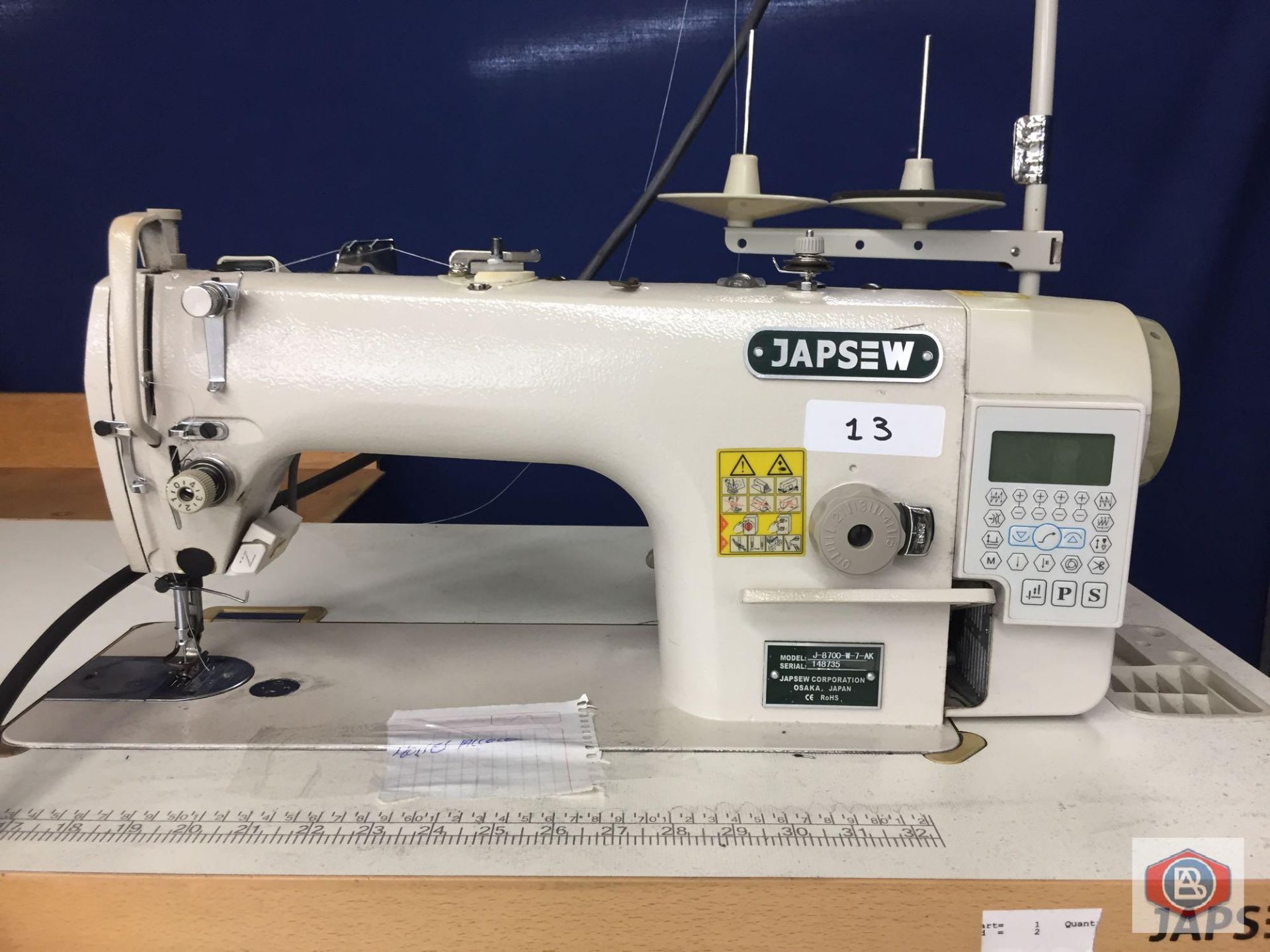 JAPSEW Mod. J-8700-W-7-AK Single Needle