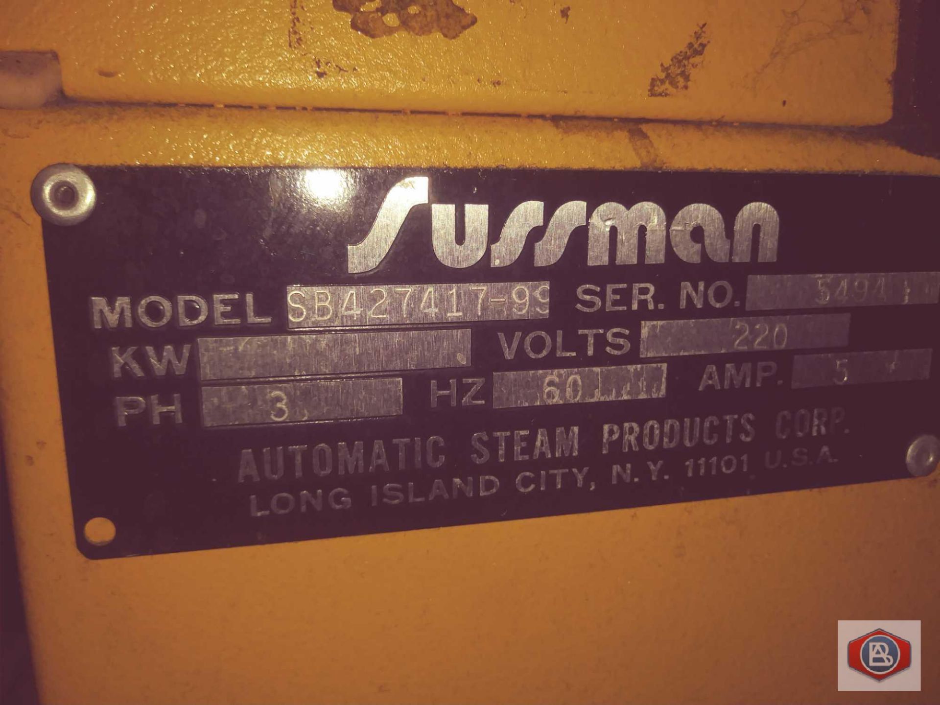 Sussman Mod. SB427417-99 Ironing Table & Iron - Image 4 of 7