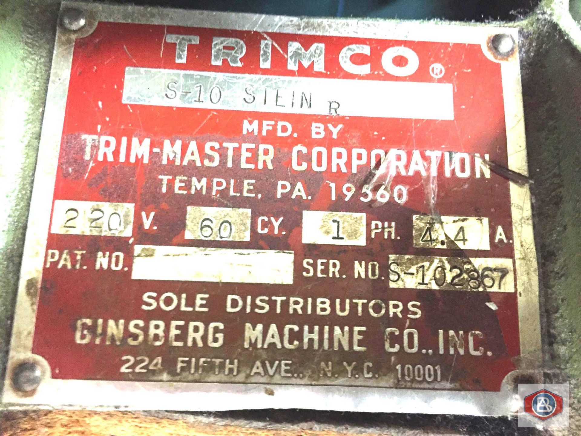 TRIMCO Mod. S-10 STEIN R Elastic Cutter - Image 5 of 6