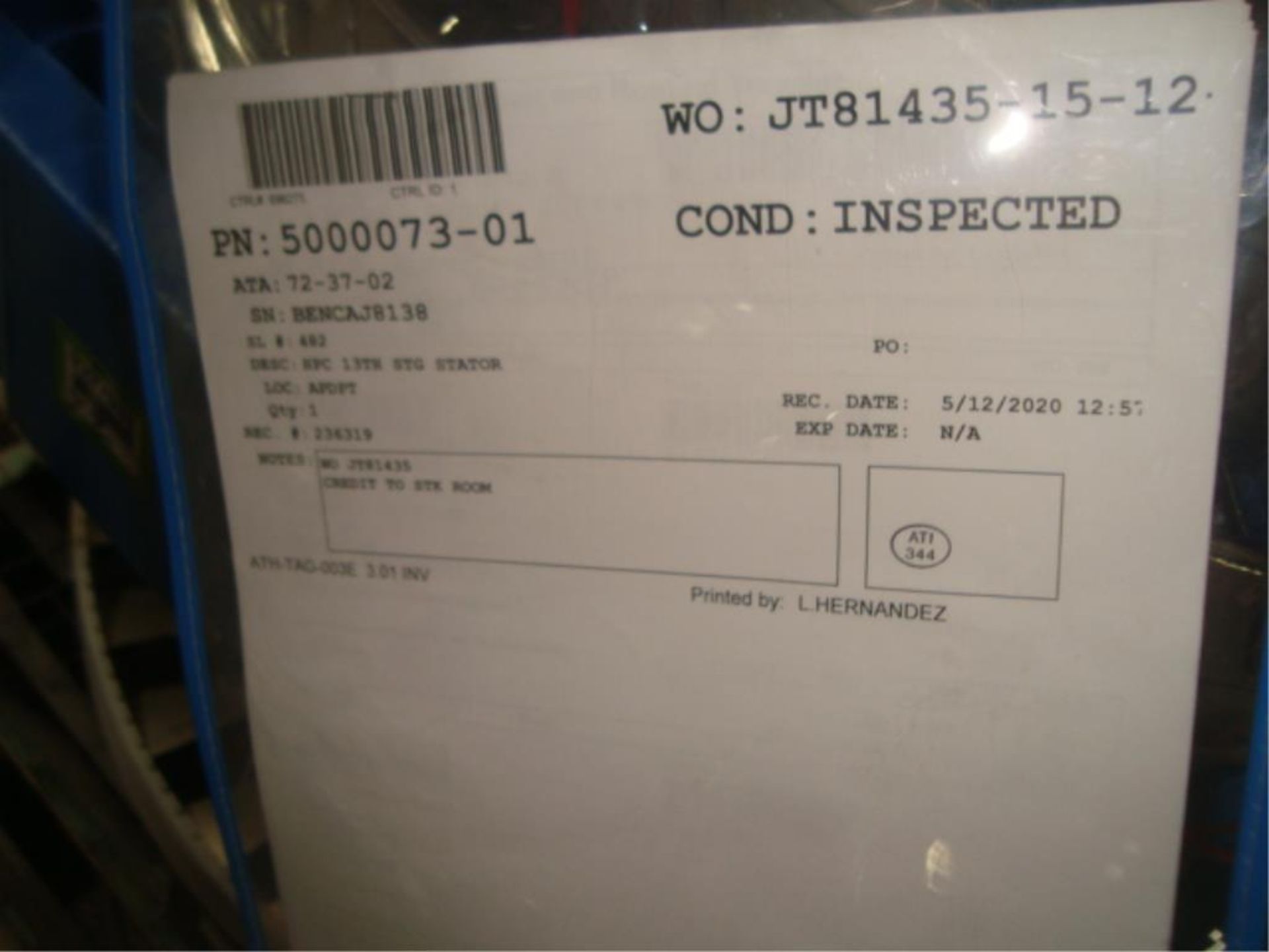 JT8D-219 Jet Engine Parts Inventory - Image 3 of 15