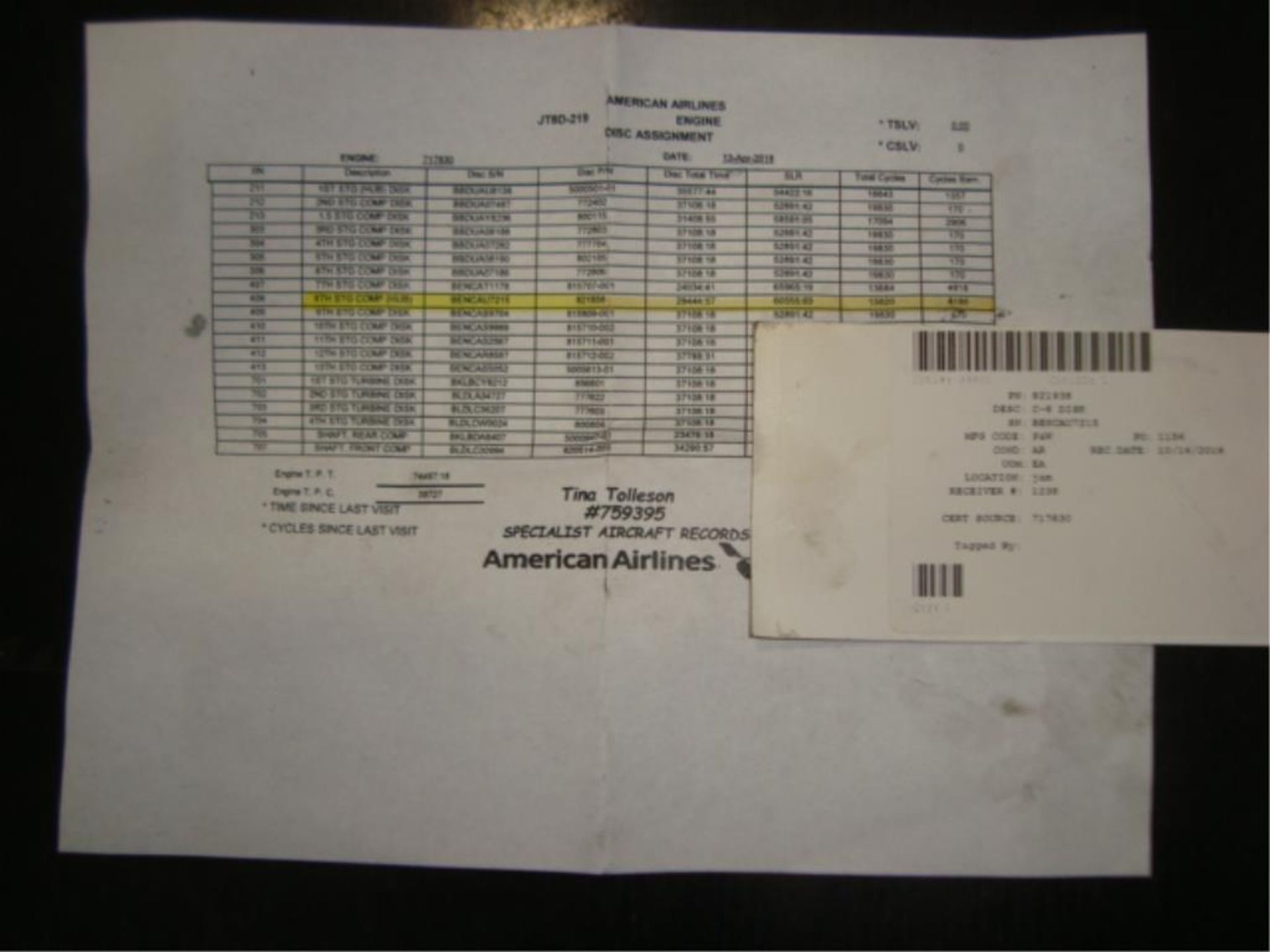 JT8D-219 Commercial Jet Engine C-8 Disks - Image 7 of 10