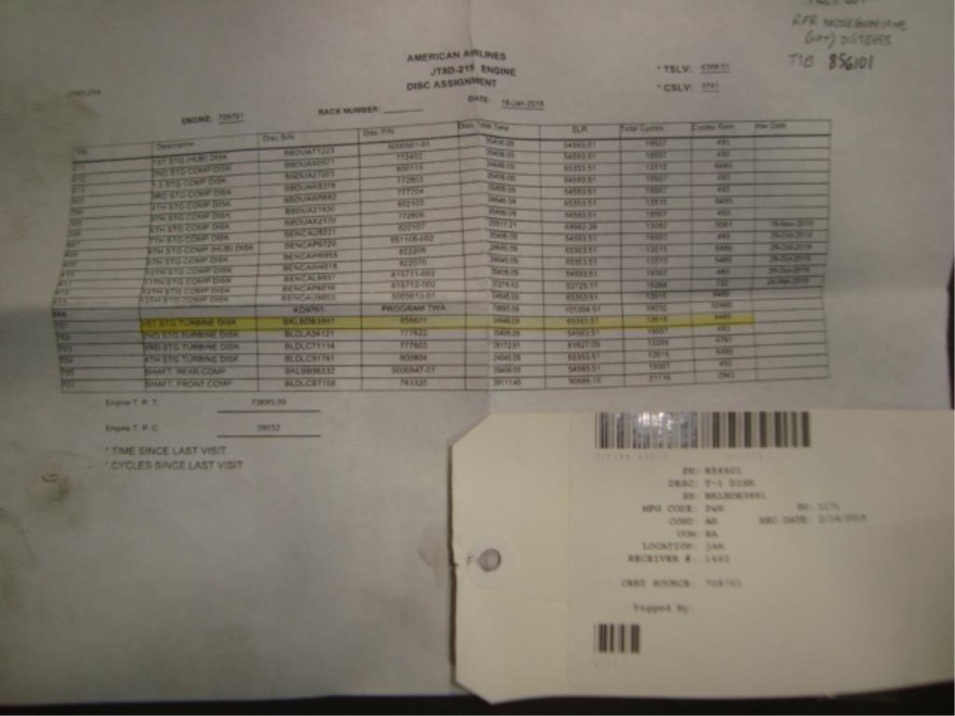 JT8D-219 Commercial Jet Engine T-1 Disks - Image 5 of 11