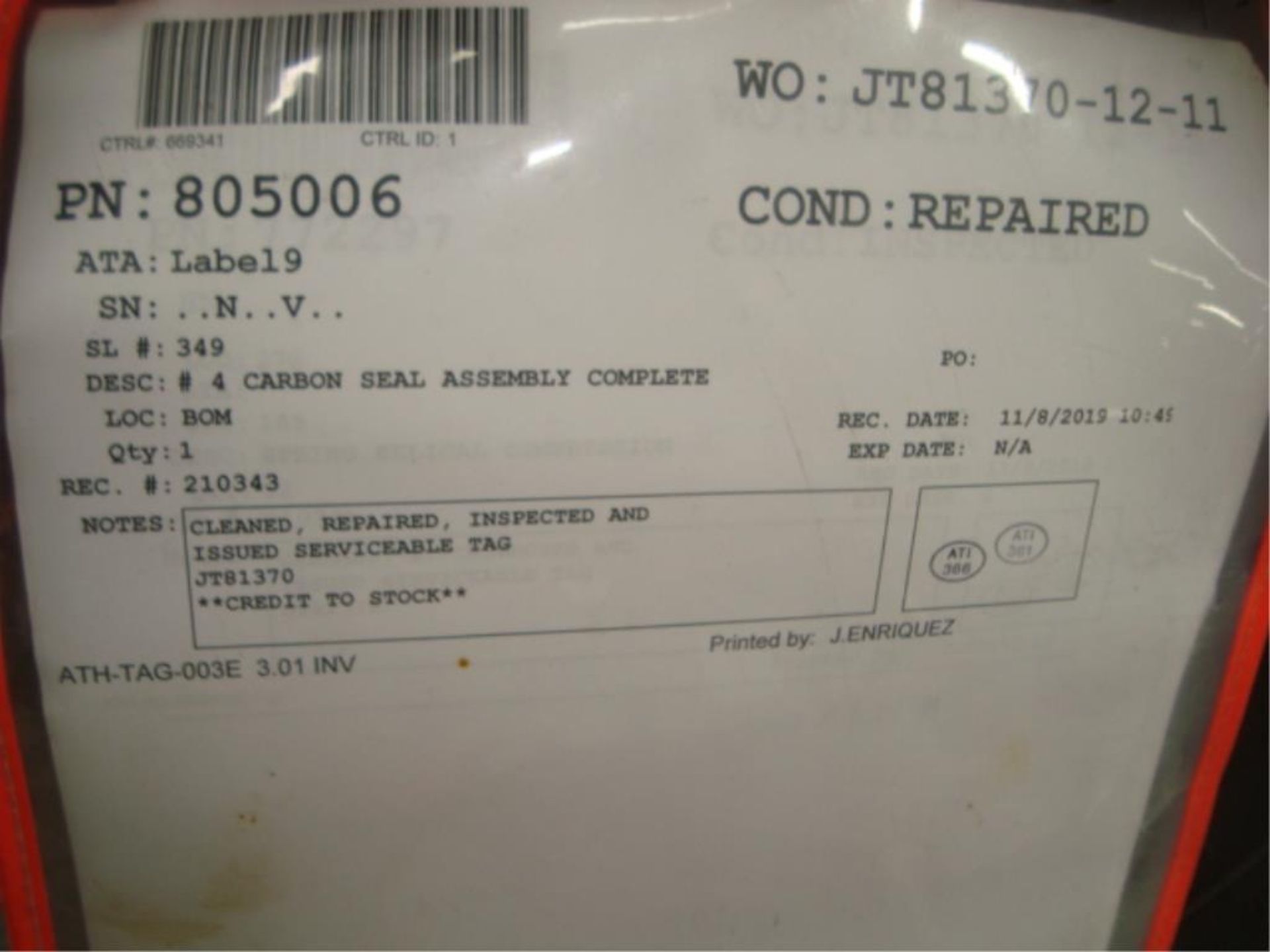 JT8D-219 Jet Engine Parts Inventory - Image 26 of 30