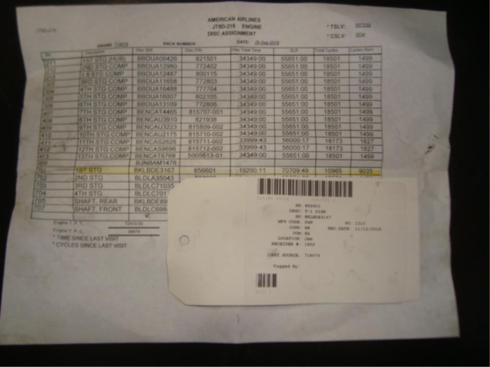 JT8D-219 Commercial Jet Engine T-1 Disks - Image 10 of 11