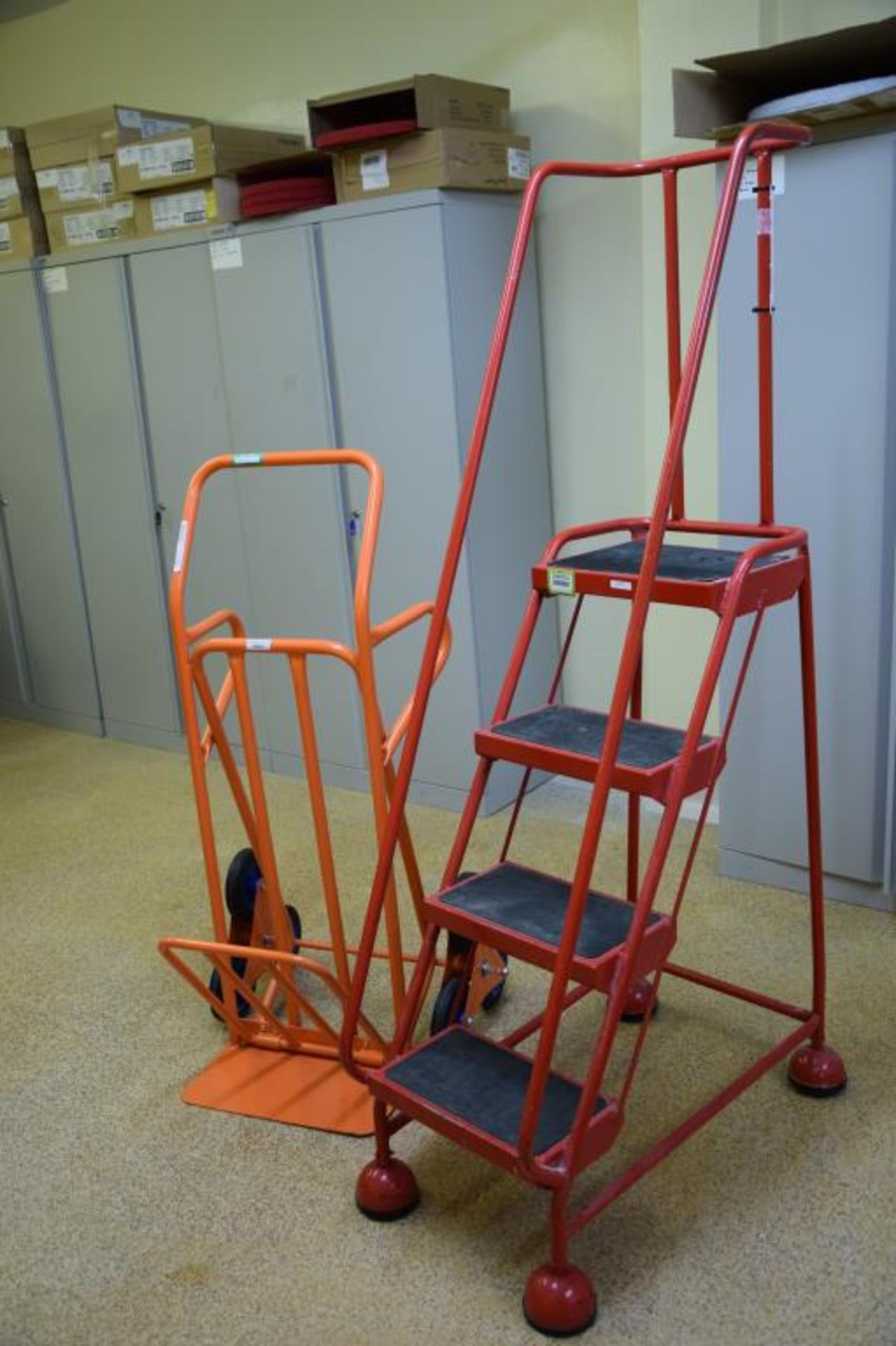 Access Steps and Sack Trolley