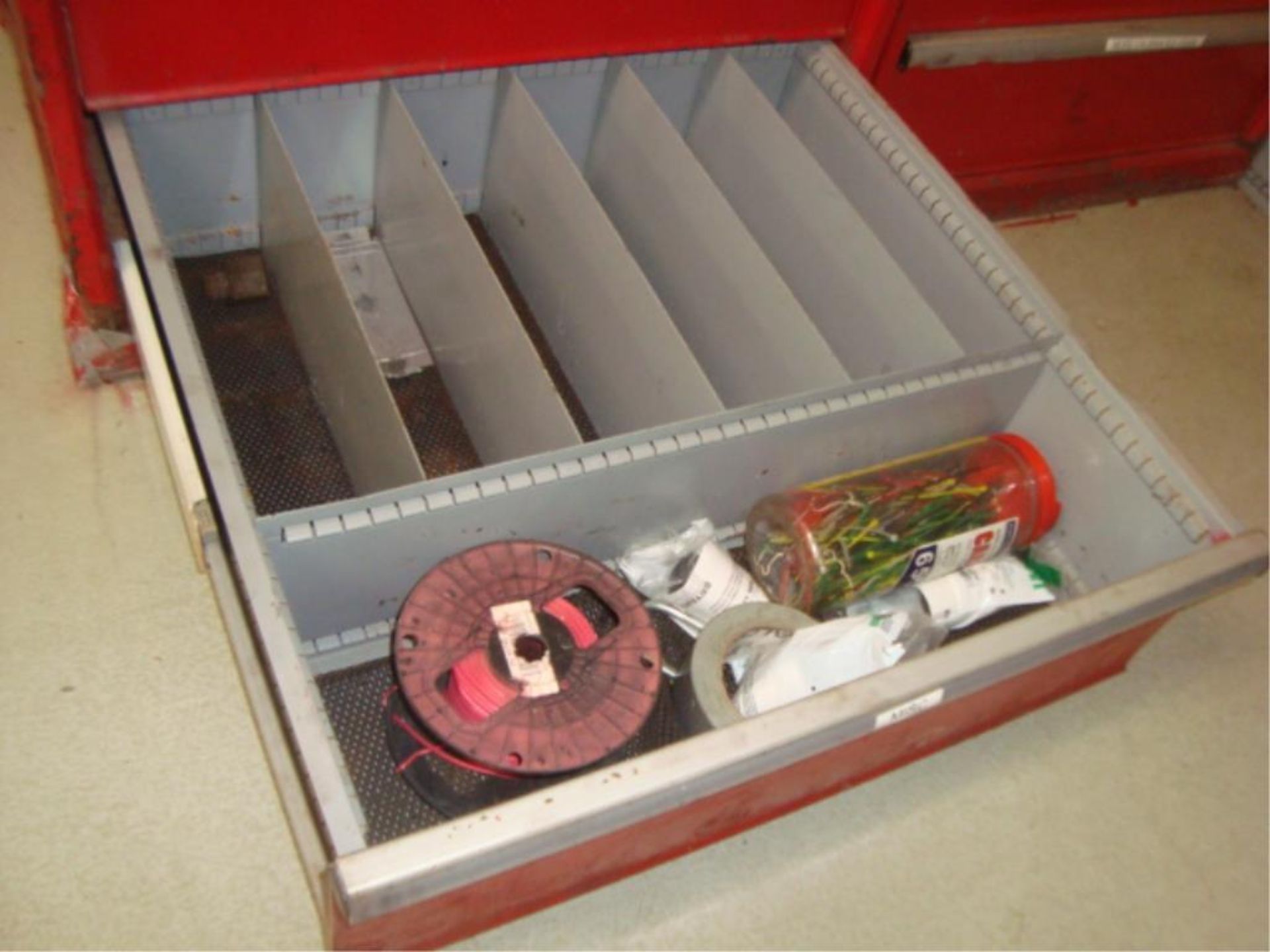 6-Drawer Parts/Supply Cabinet With Contents - Image 4 of 9