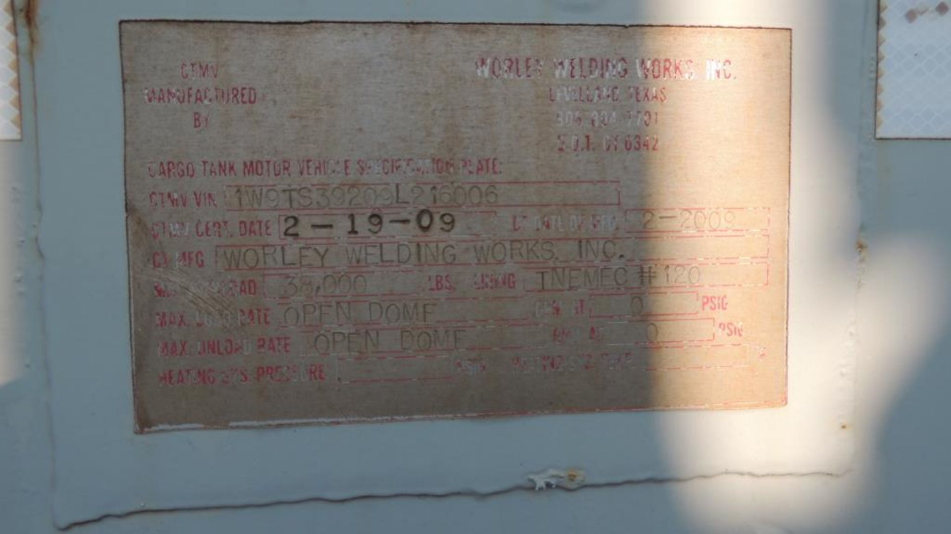 Worley Welding Works Tanker - Image 10 of 11