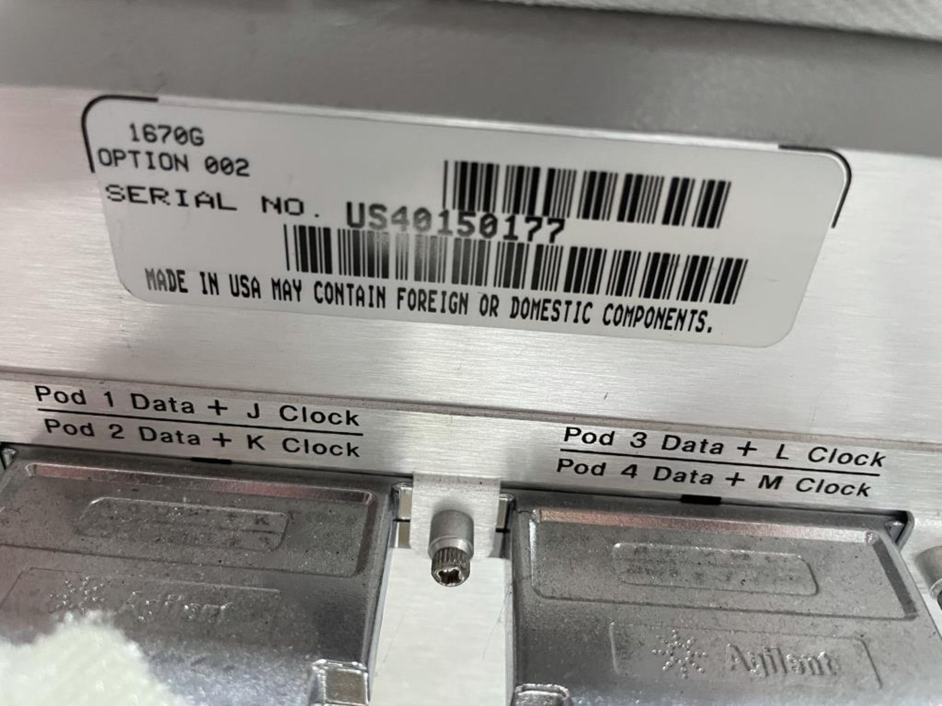 Agilent Logic Analyzer w/ (4) Pods - Image 5 of 6