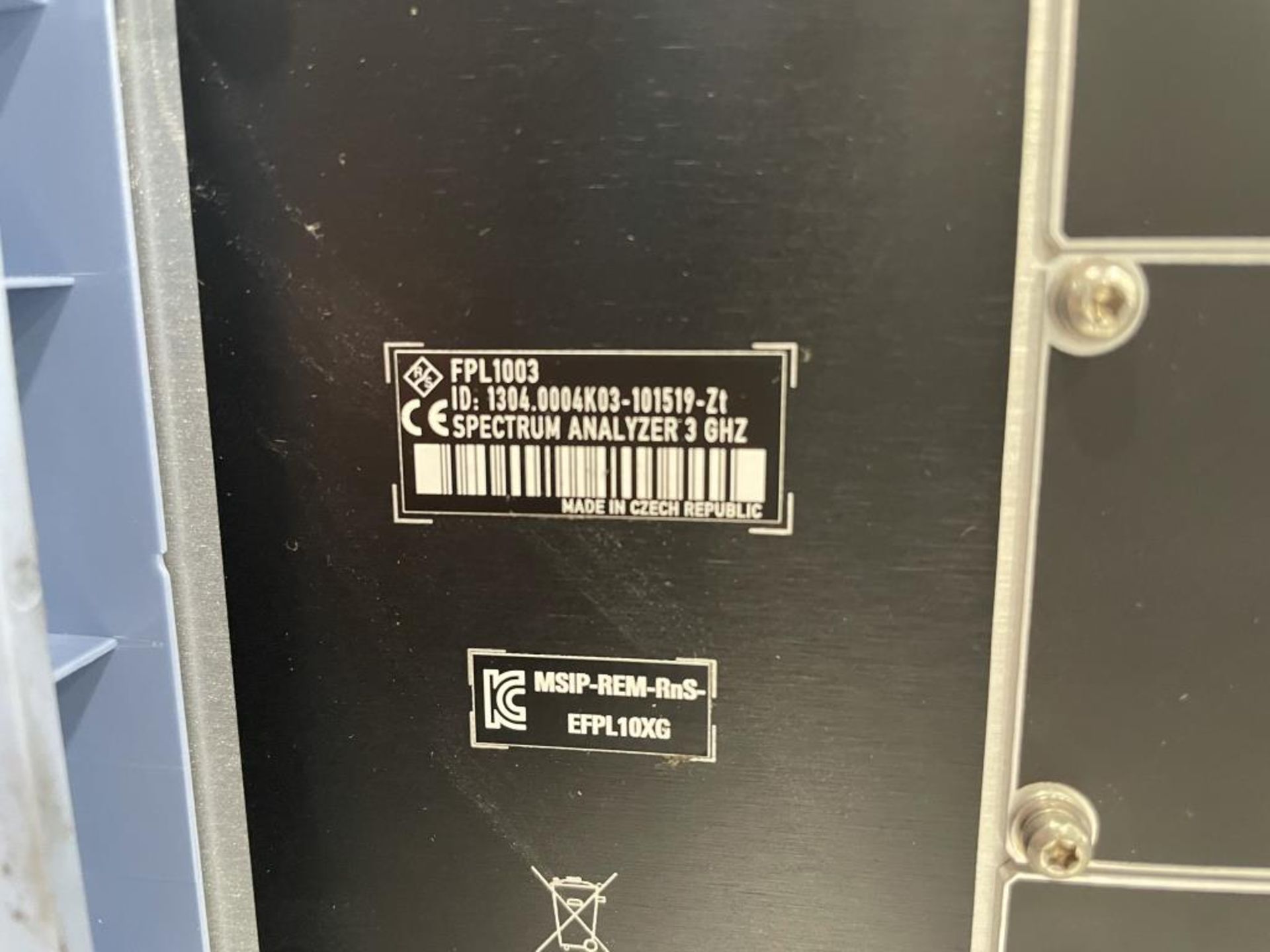 Rohde & Schwarz FPL1003 Spectrum Analyzer - Image 4 of 4