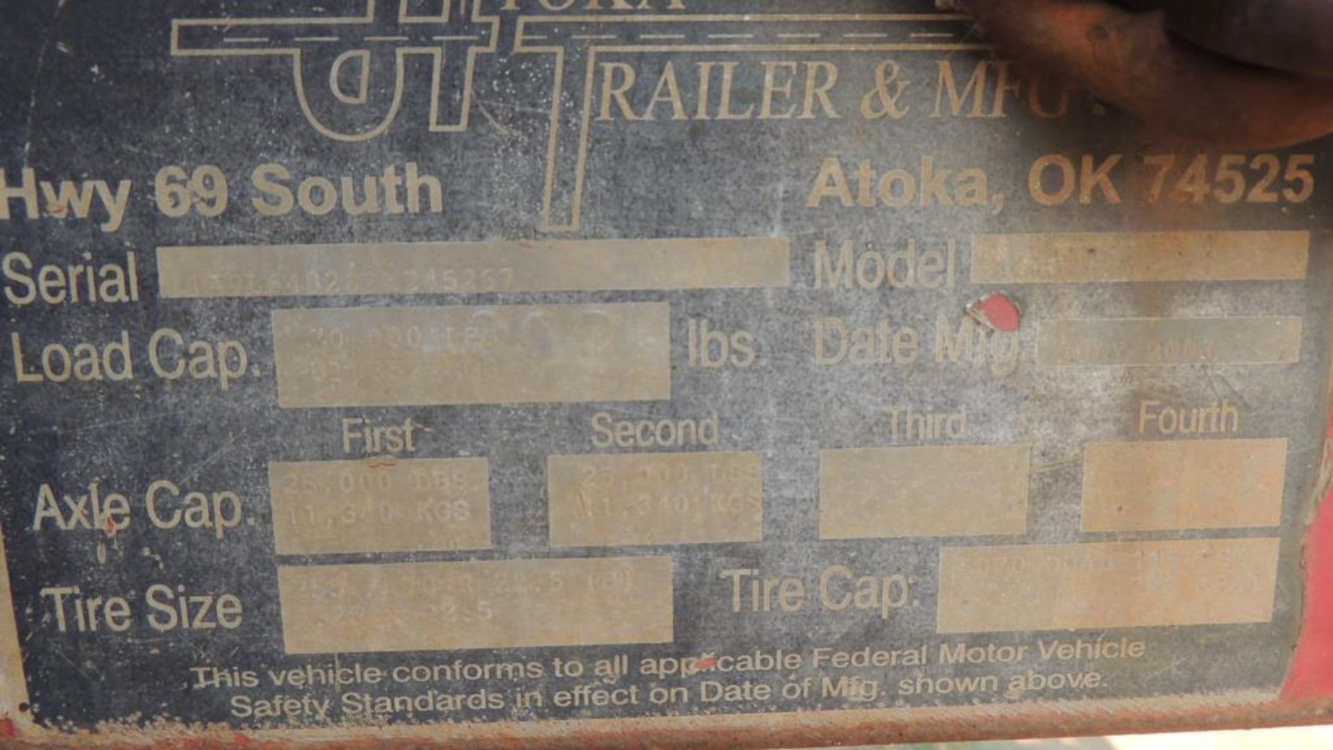 Atoka Trailer and Mfg. Trailer - Image 9 of 9