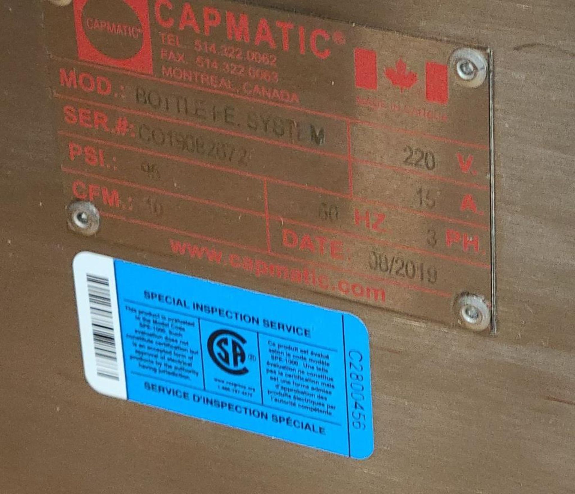 Capmatic Bottle Feed System (Never Used) - Image 7 of 9