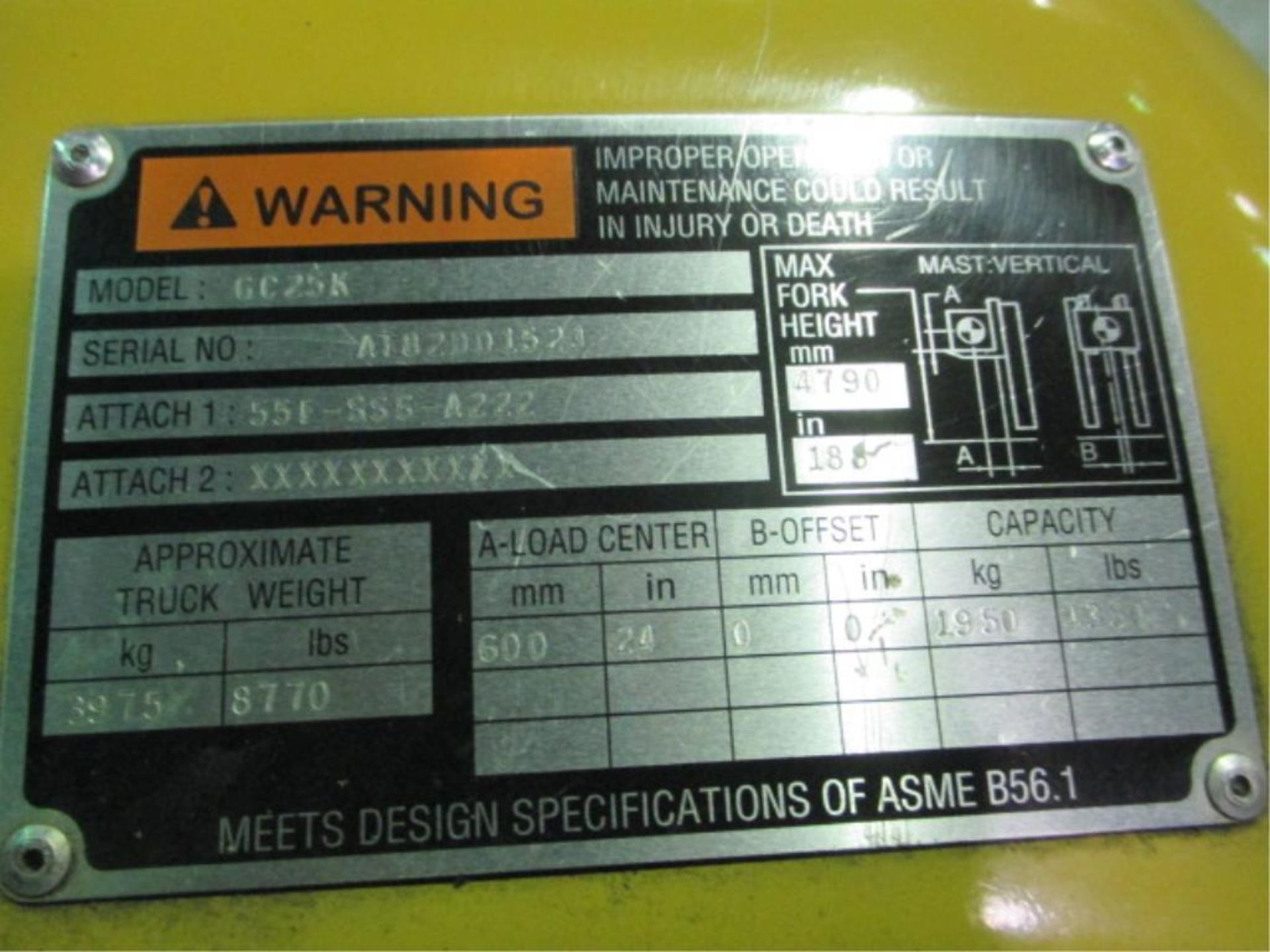 Caterpillar Forklift - Image 4 of 6