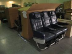 Leather Aircraft Seat Triples