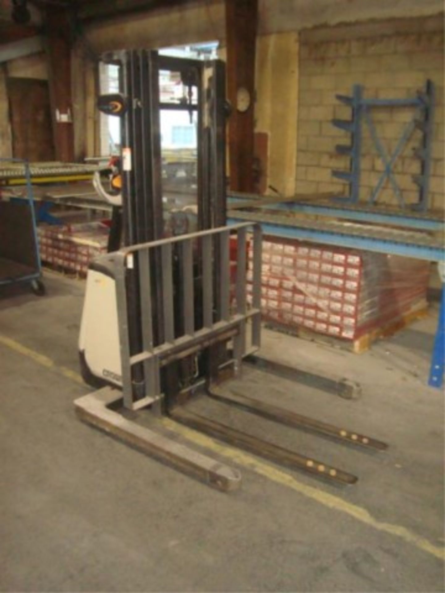 2,000 lb. Cap Electric Walkie Stacker Lift - Image 9 of 12