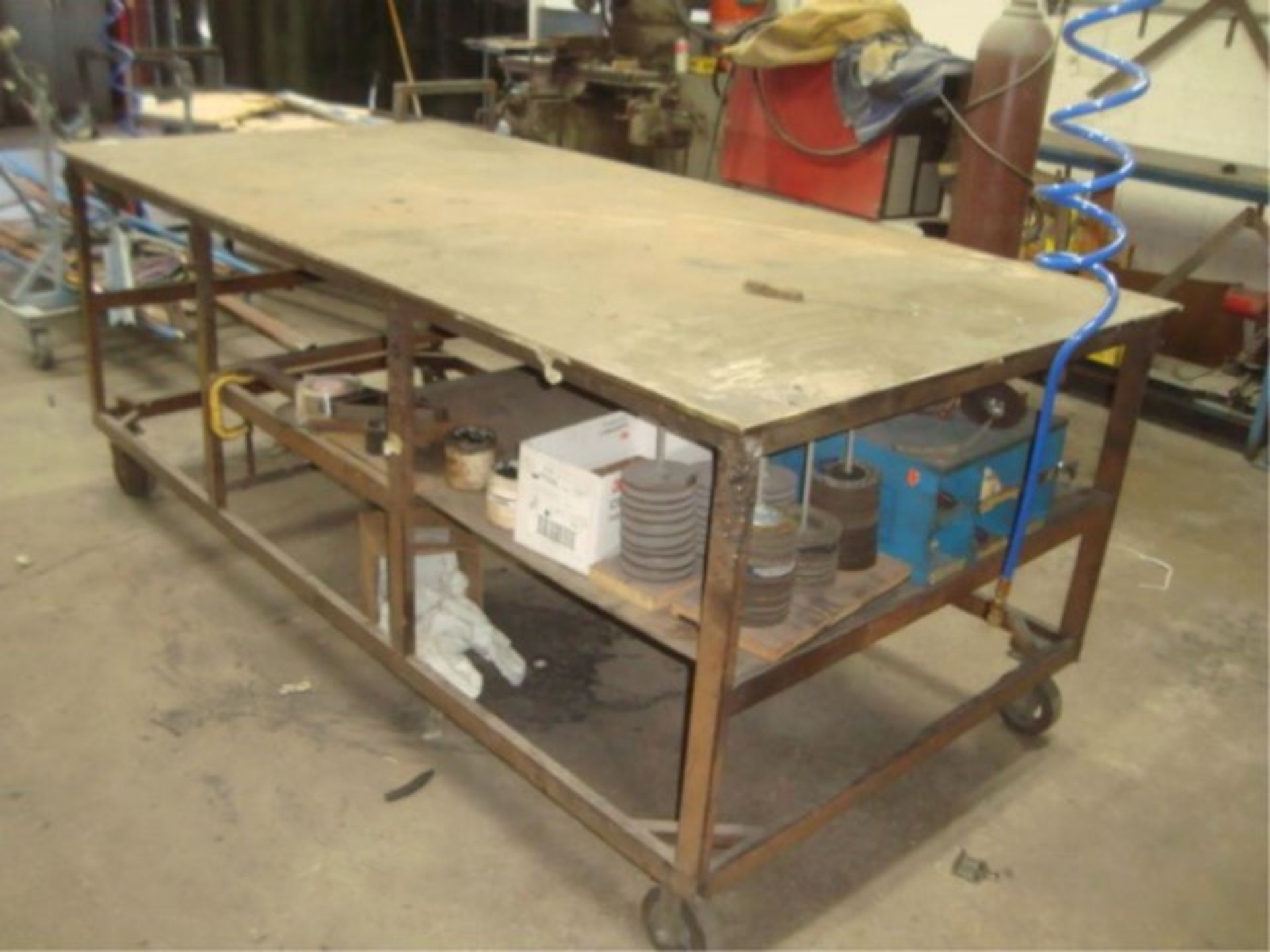 Mobile Heavy Duty Steel Welding Table - Image 2 of 5