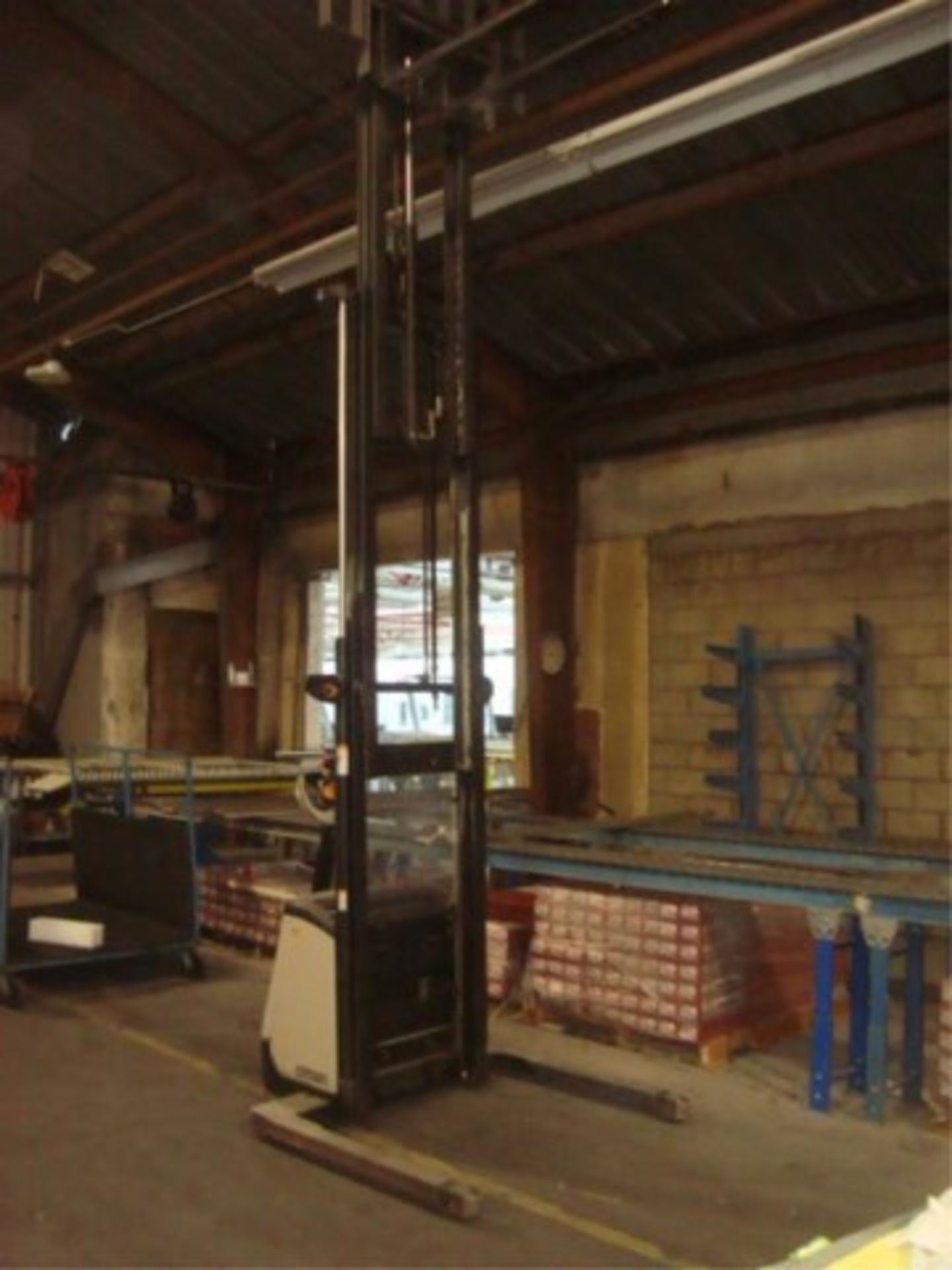 2,000 lb. Cap Electric Walkie Stacker Lift - Image 5 of 12