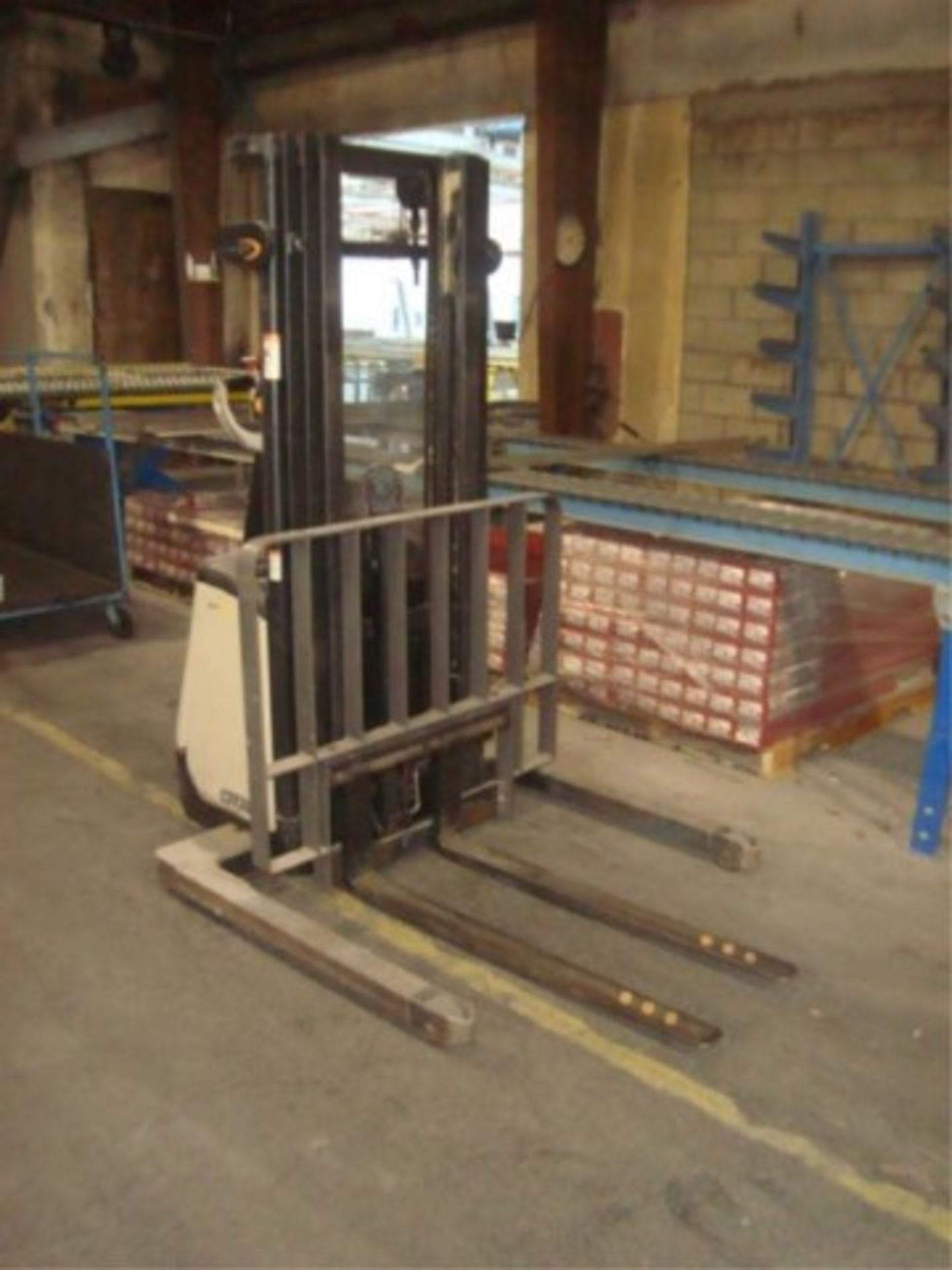 2,000 lb. Cap Electric Walkie Stacker Lift - Image 3 of 12