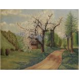 RUDOLF TARCZYNSKI (XX) Spring lansdcape - oil on canvas 72 x 92 cm painted circa [...]