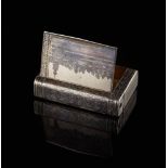 SILVER CIGARETTE CASE with NIELLO DECORATION - Silver, niello Hallmarks: 84, [...]