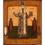 AN ICON «SAINT ALEXIS METROPOLITAN WITH SAINTS LEONTIUS AND ANTONY», AND THE [...]