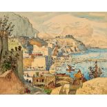 KONSTANTIN GORBATOV (1876-1945) View of Capri - signed, inscribed and dated ‘C [...]
