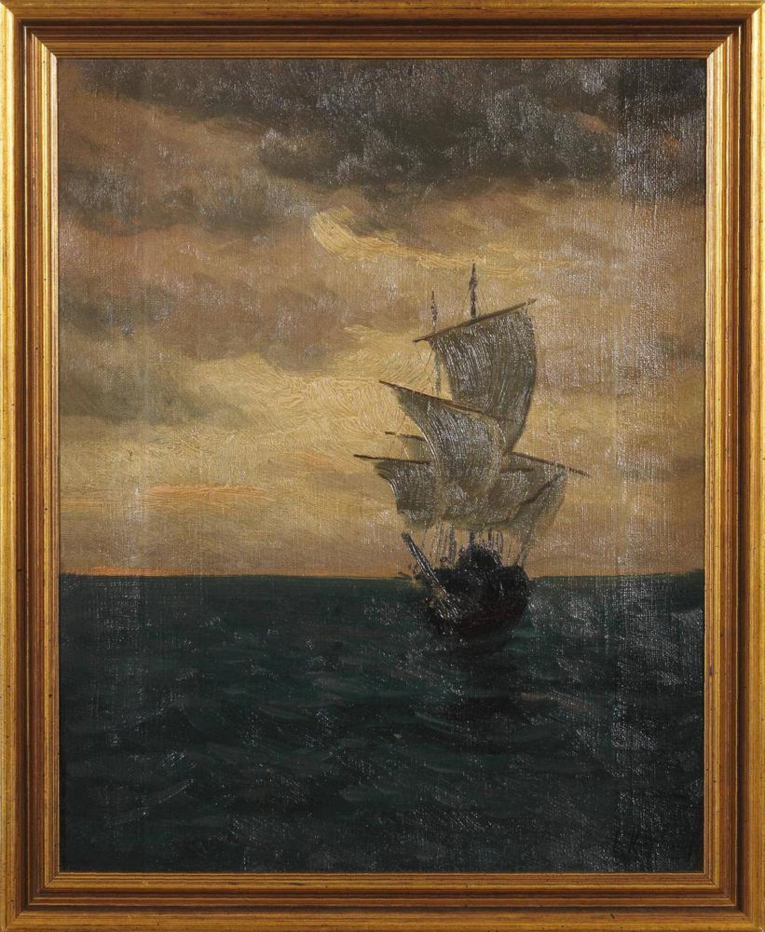 JAKOB KOGANOWSKY (1874-1926) Ship at Sea - signed ‘Y. Koganowsky’(lower [...] - Image 2 of 2