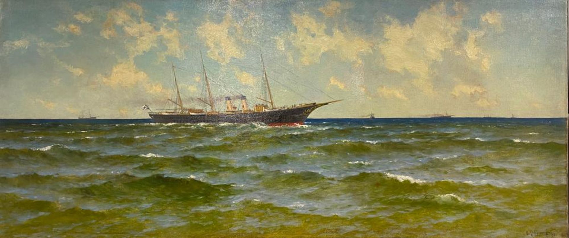 KONSTANTIN YAKOVLEVICH KRYZHITSKY (1858-1911) Imperial yacht ‘POLAR STAR’ of [...]