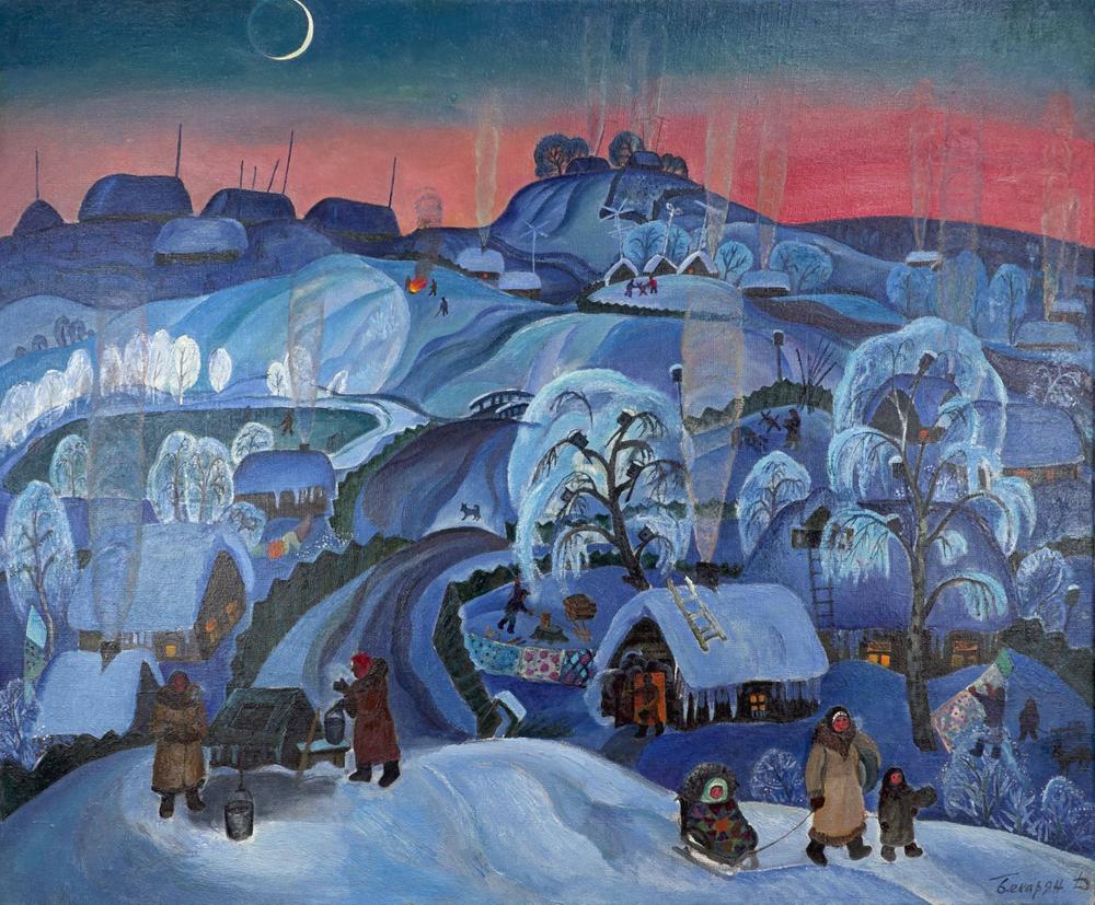 DZOVINAR BEKARYAN (B. 1940) Winter - signed in Cyrillic ‘Bekaryan D’ [...]