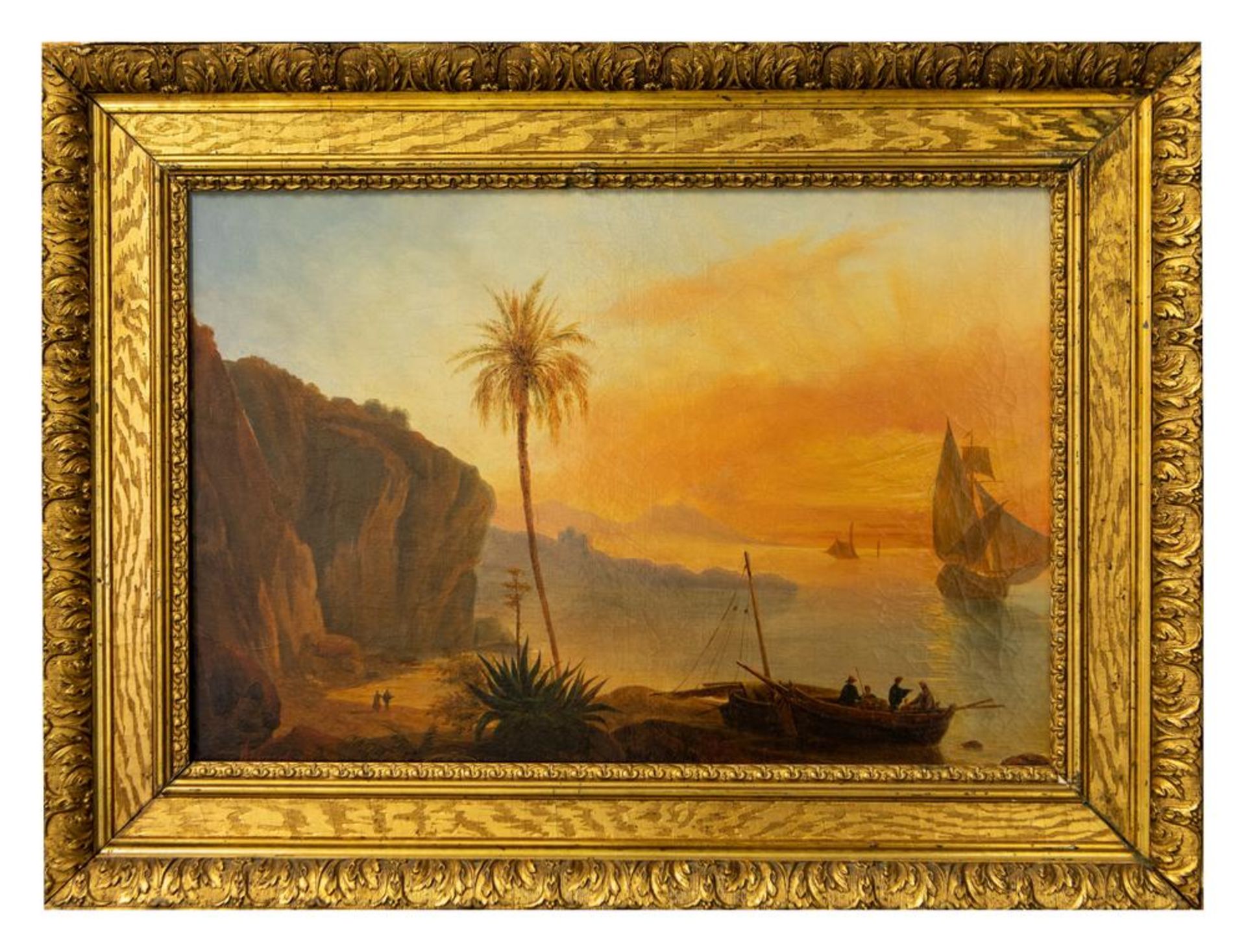 UNKNOWN RUSSIAN ARTIST Seaside. The middle of the XIX century. - oil on canvas 35 x [...] - Image 2 of 2