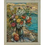 DAVID BURLIUK (1884-1956) Flowers and fruits on a beach - signed ‘Burliuk’ (lower [...]