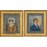 JOHAN RENATUS LÜDERITZ (1780-AFTER 1829) A pair of portraits of the German First [...]