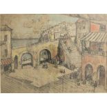 KONSTANTIN IVANOVICH GORBATOV (1876-1945) South Italian city - signed [...]