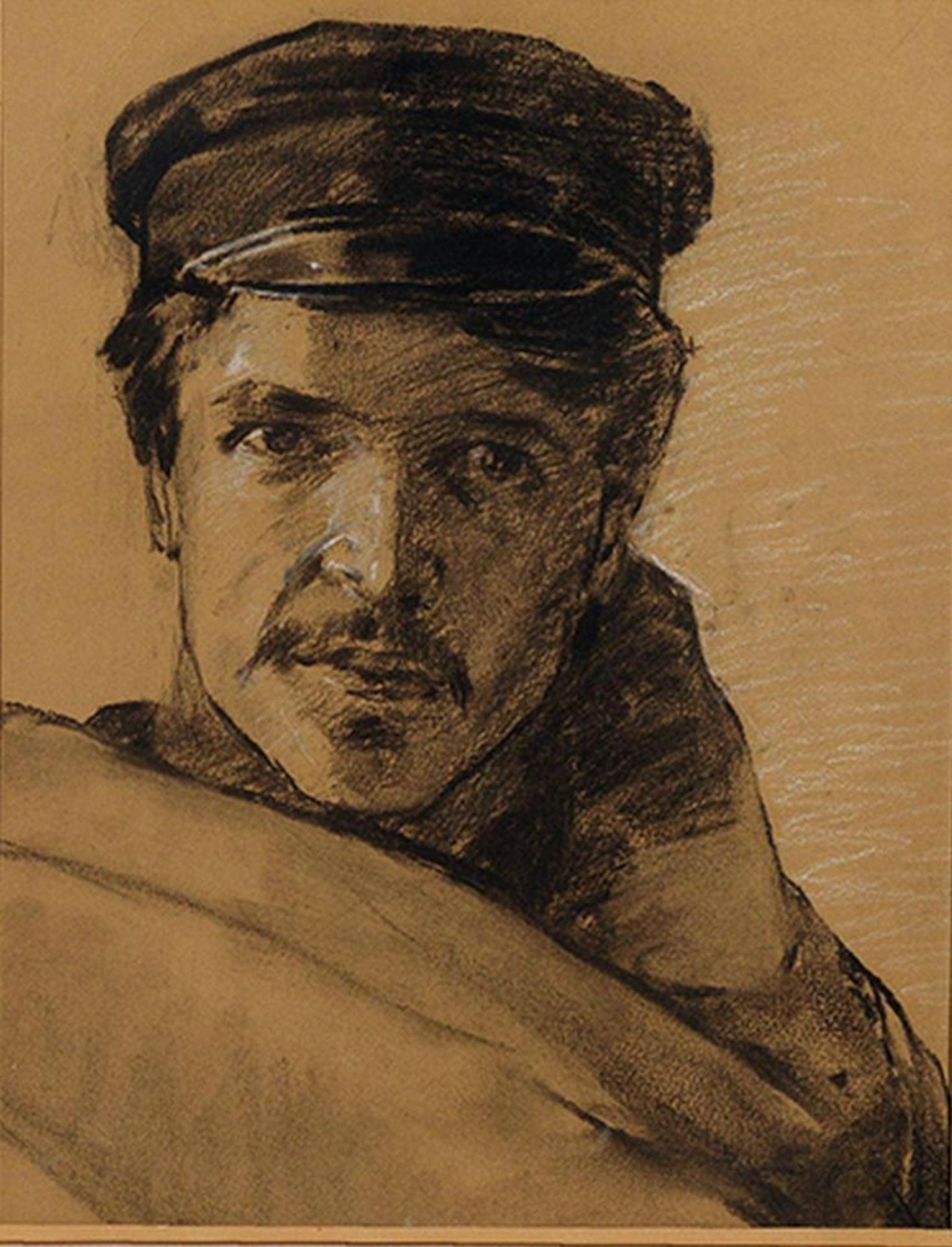 JAKOB KOGANOWSKY (1874-1926) Self Portrait - Charcoal and pencil on paper 46 x 35 [...]