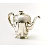 SILVER COFFEE POT WITH A LID WITH A FLORAL FINIAL - Unidentified master, Russia, [...]