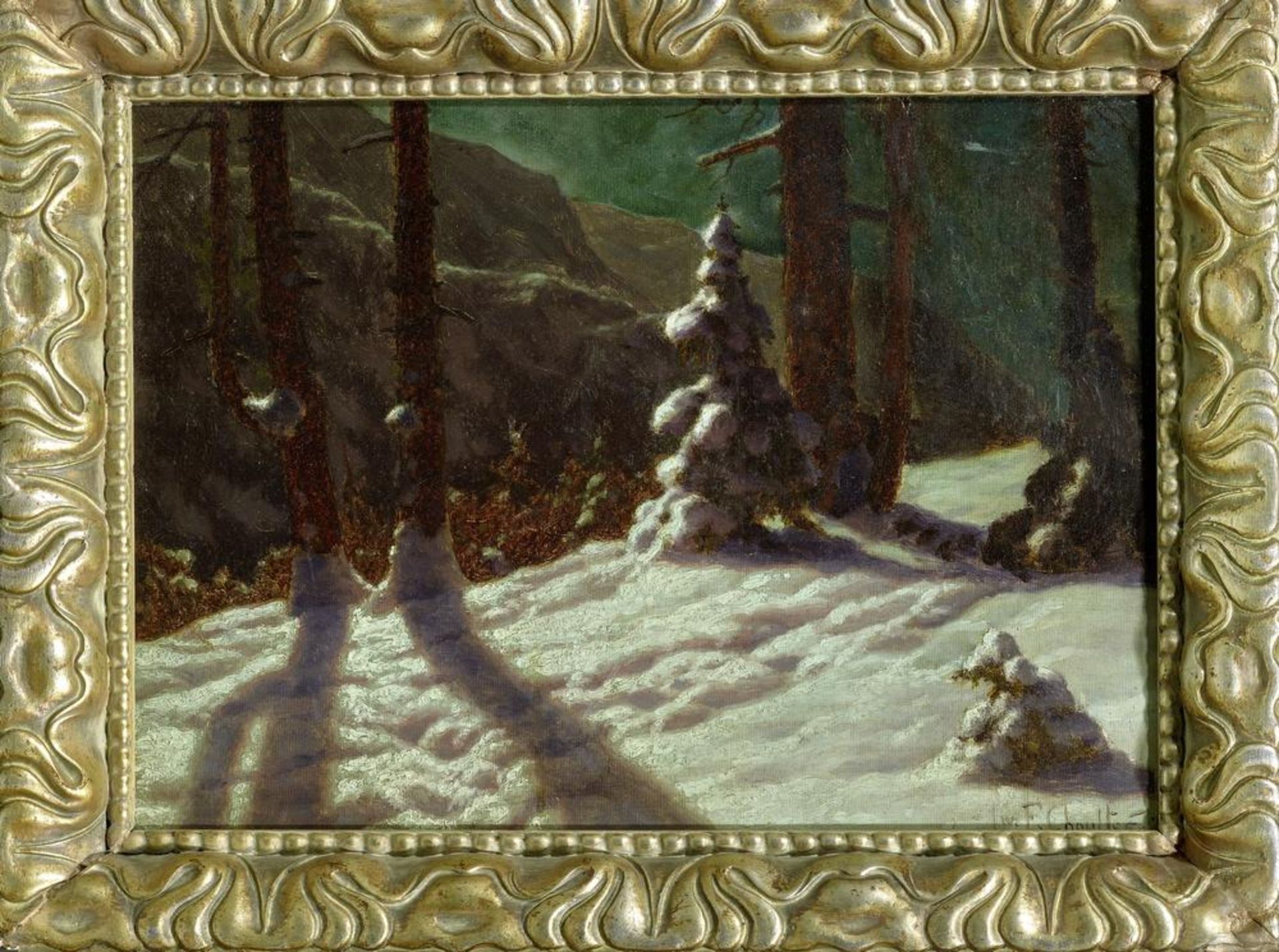 IVAN FEDOROVICH CHOULTSE (1874 - 1939) Winter in the forest - signed and dated ‘Iw [...] - Image 2 of 2