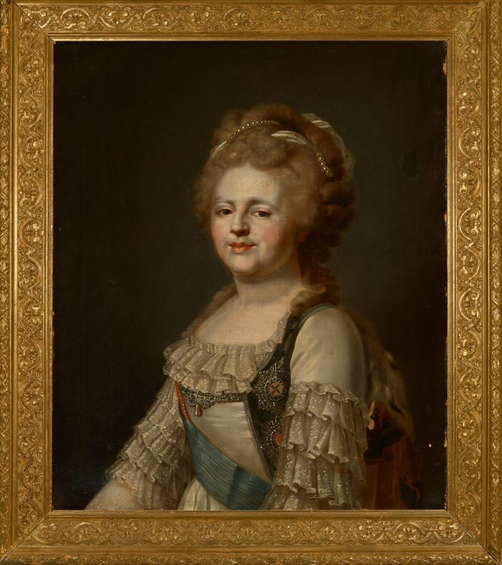 ATTRIBUTED TO JOHANN BAPTIST VON LAMPI (1751-1830) Portrait of the Empress Maria [...] - Image 2 of 3